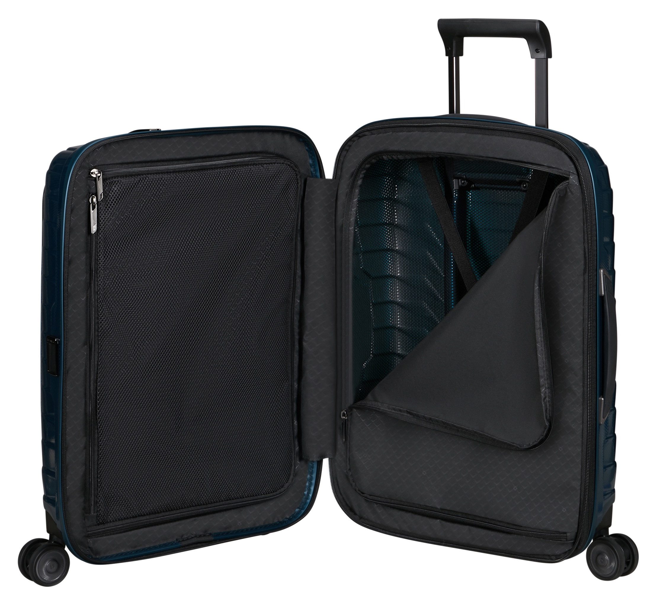 Samsonite Hardshell-trolley PROXIS 55 EXP easy access Handbagage harde koffer volumevergroting laptopvak