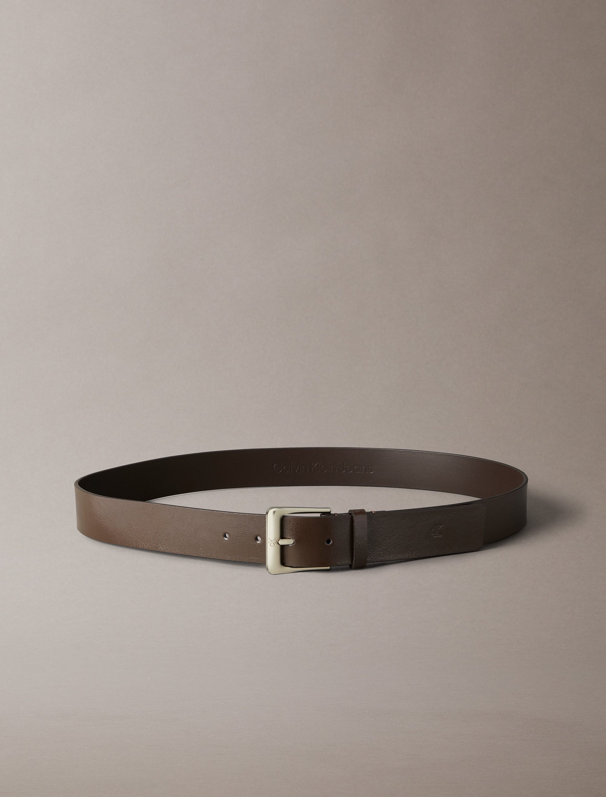 Calvin Klein Leren riem CLASSIC BUCKLE 35MM