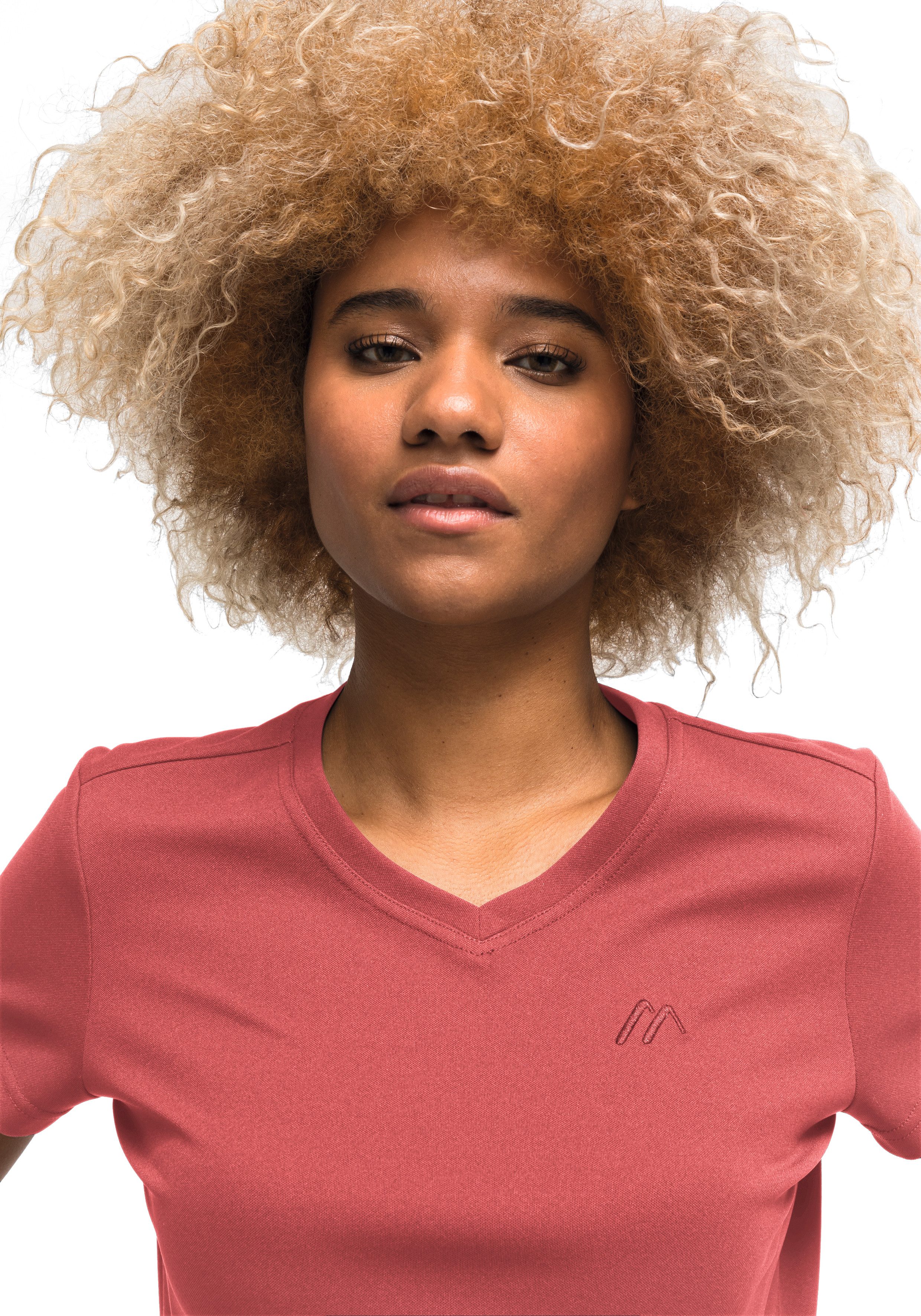 Maier Sports Functioneel shirt Trudy Dames-T-shirt, shirt met korte mouwen voor wandelen en vrije tijd