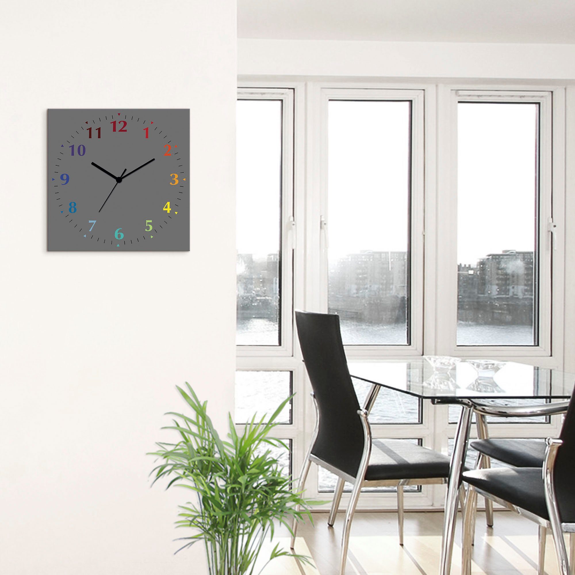 Artland Wandklok Uni trendkleuren optioneel verkrijgbaar met kwarts- of radiografisch uurwerk, geruisloos zonder tikkend geluid