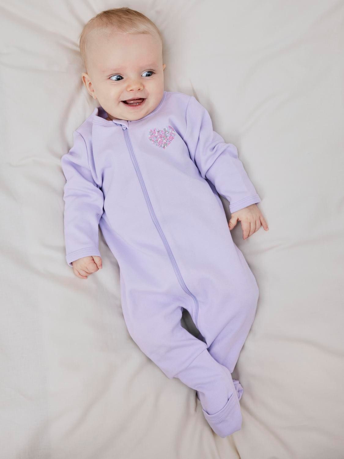 Name It Pyjama NBFNIGHTSUIT 2P ZIP FF PETIT FLOWER NOOS (set, 2-delig) meisjes pyjama's maat 86 paars