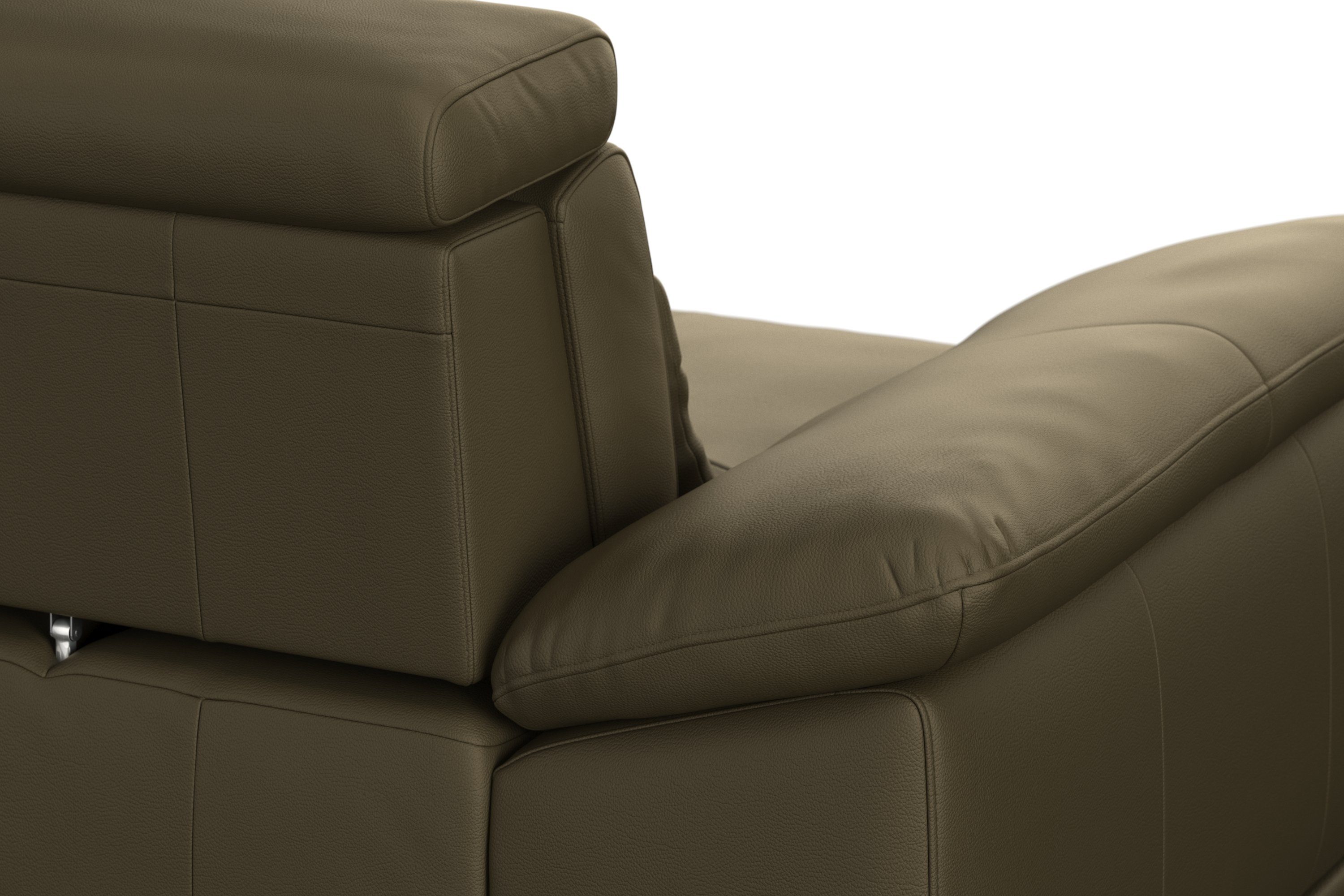 sit&more Hoekbank Cabrio L-vorm, met zitdiepteverstelling, arm- en hoofdsteunverstelling