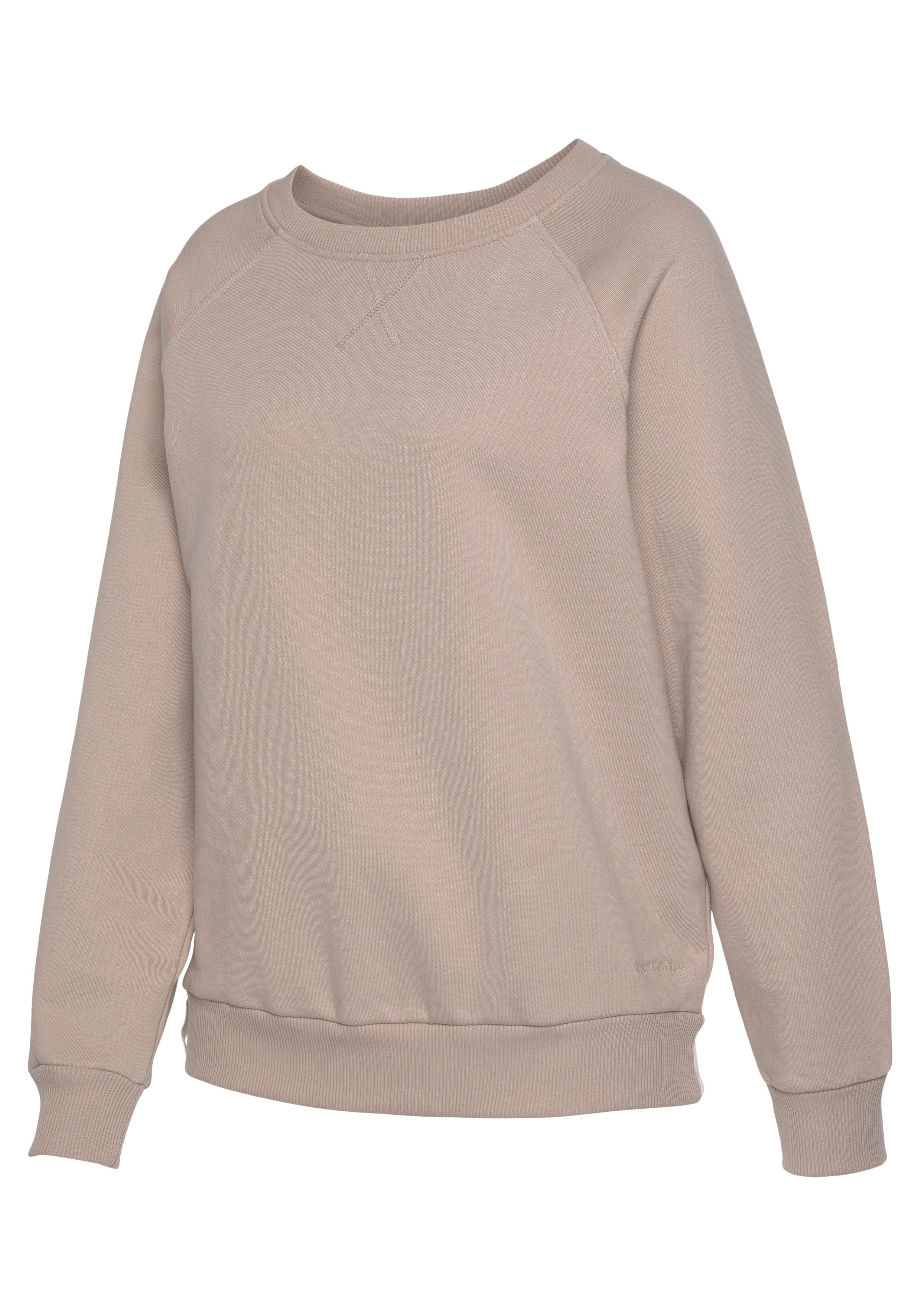 Lascana Sweatshirt Loungeshirt van biologische katoen, loungewear