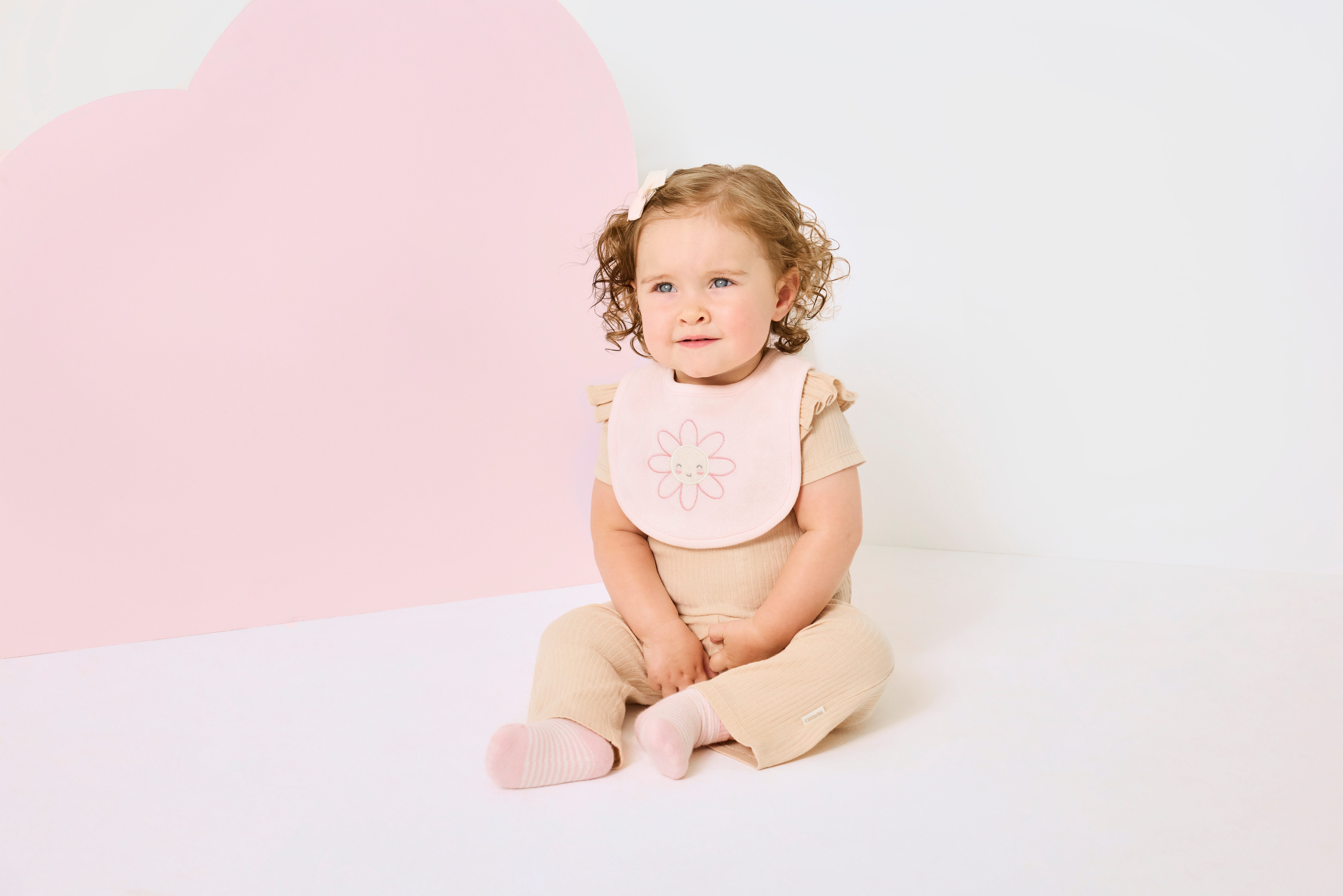 MUSTANG Slabbetje HGHG 3PK BIBS met bloemenmotief (set, 3 stuks)