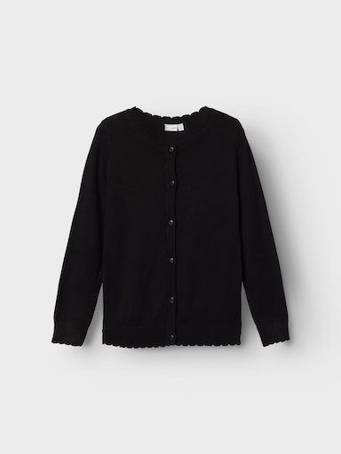 Name It Vest NKFVAMONE LS KNIT CARD K NOOS meisjes vesten maat 158/164 zwart