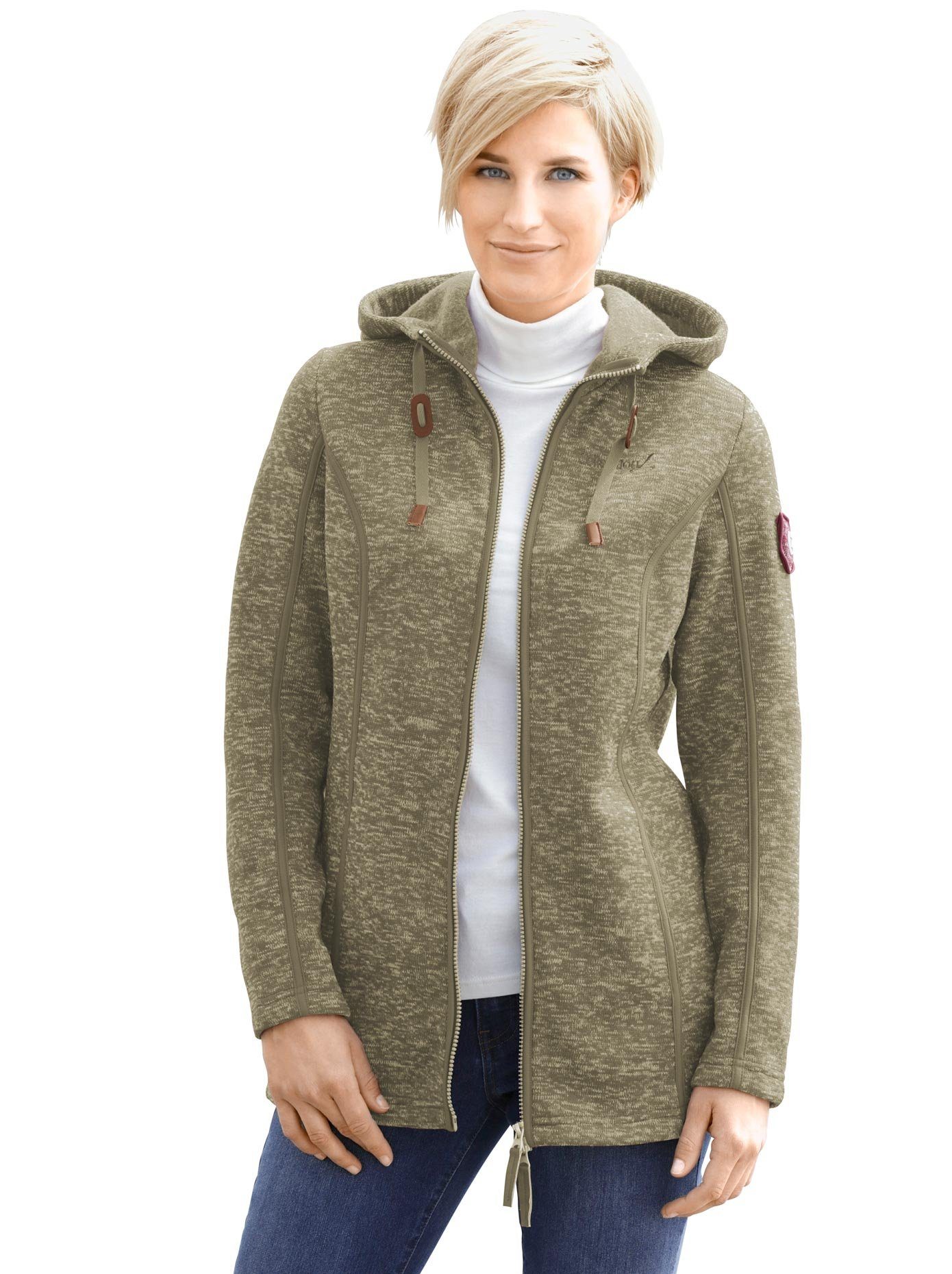 Casual Looks Fleecejack met capuchon