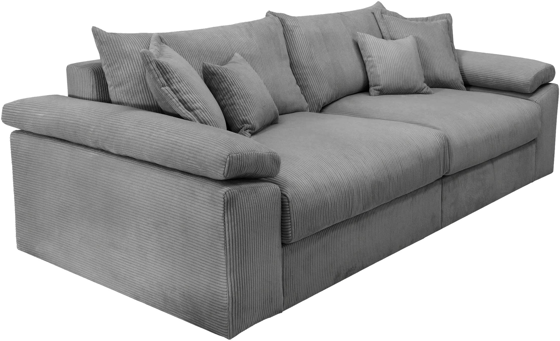 Home affaire Megabank Soft&Cosy XL - breedte 246 cm Mega-bank, in corduroy, met binnenvering