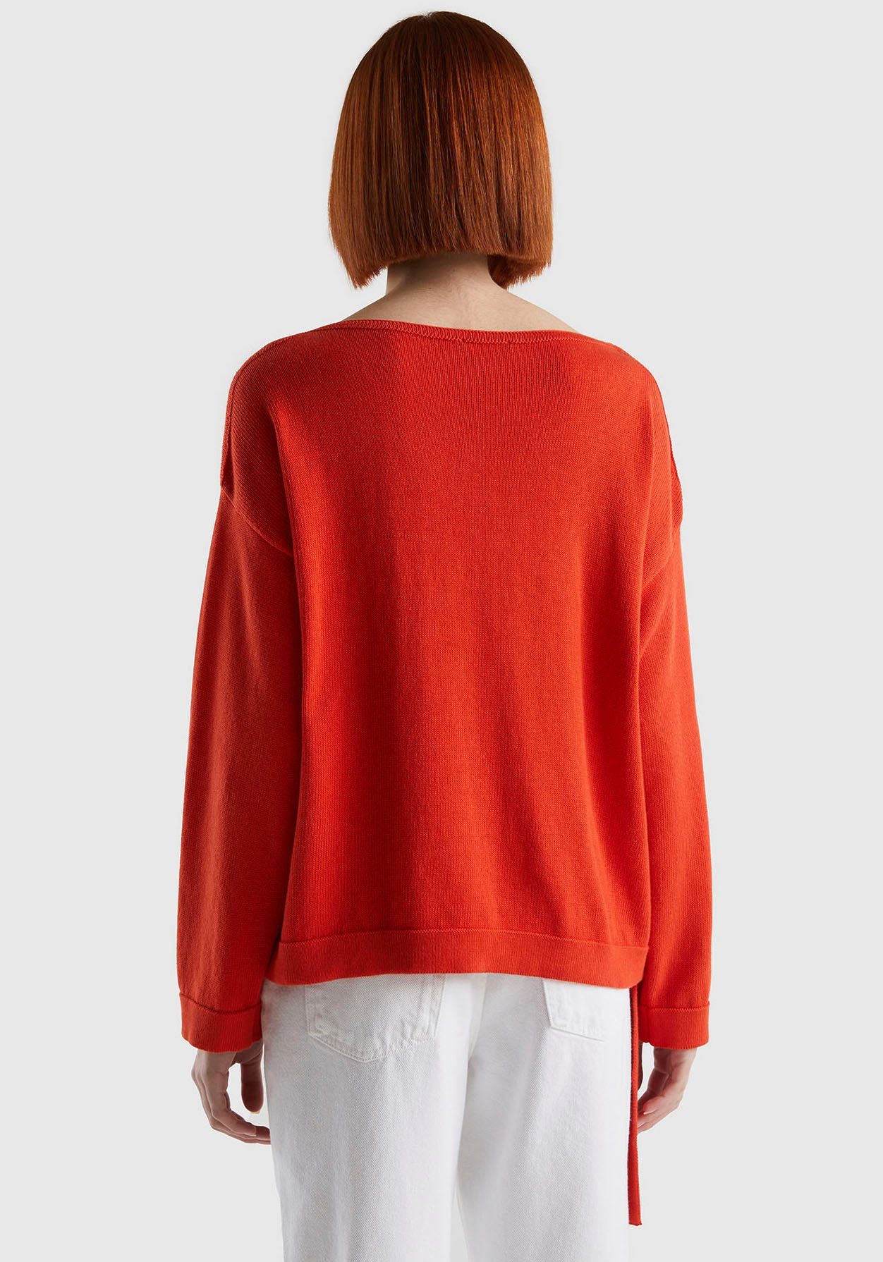United Colors of Benetton Gebreide trui met boothals