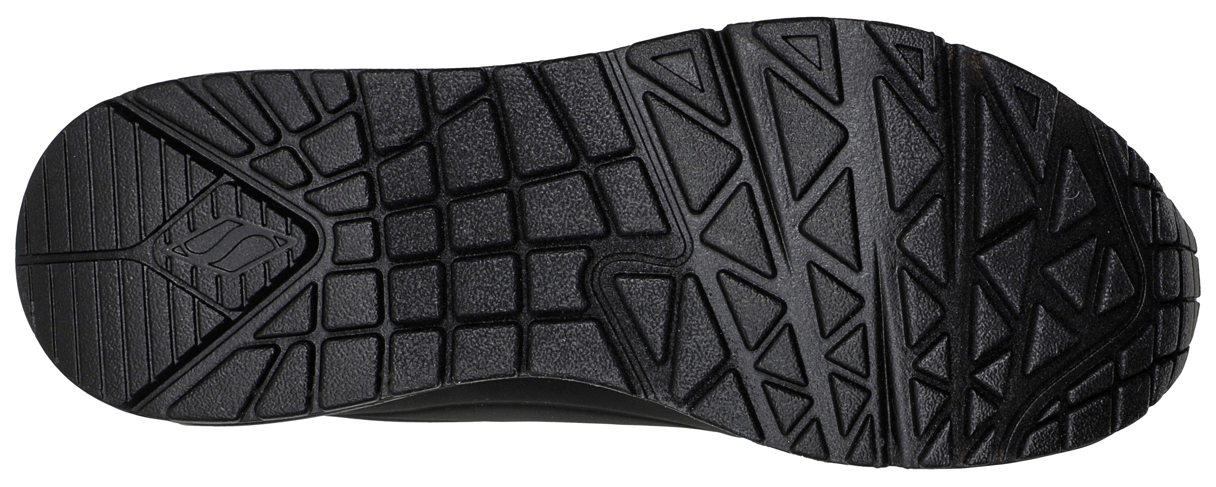 Skechers Sneakers UNO GOLDEN AIR Vrijetijdsschoen, lage schoen, veterschoen met metallic inzet