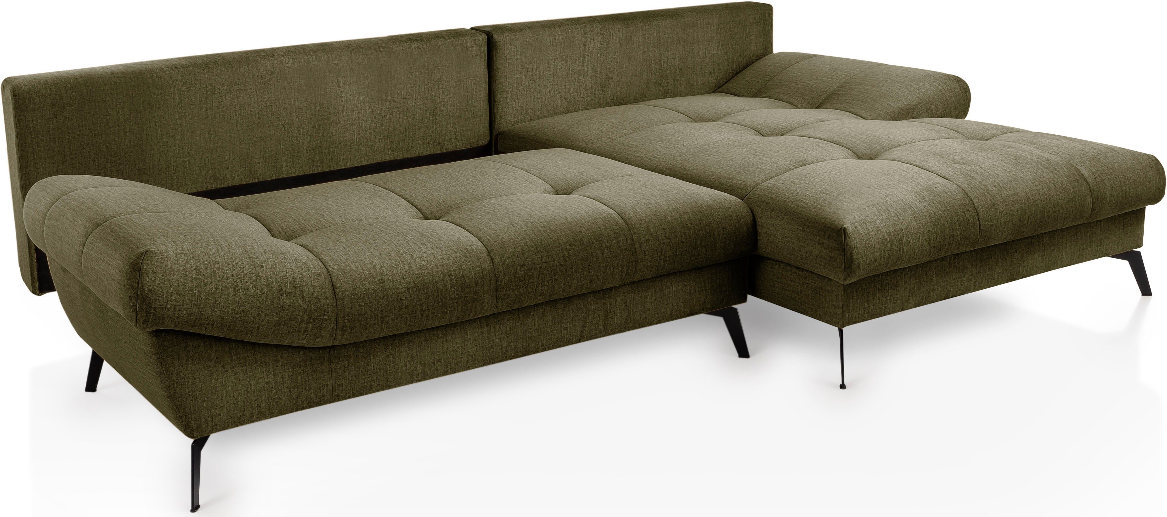 exxpo - sofa fashion Hoekbank Olmedo, extravagante ontwerp en geweldig zitcomfort, L-vorm