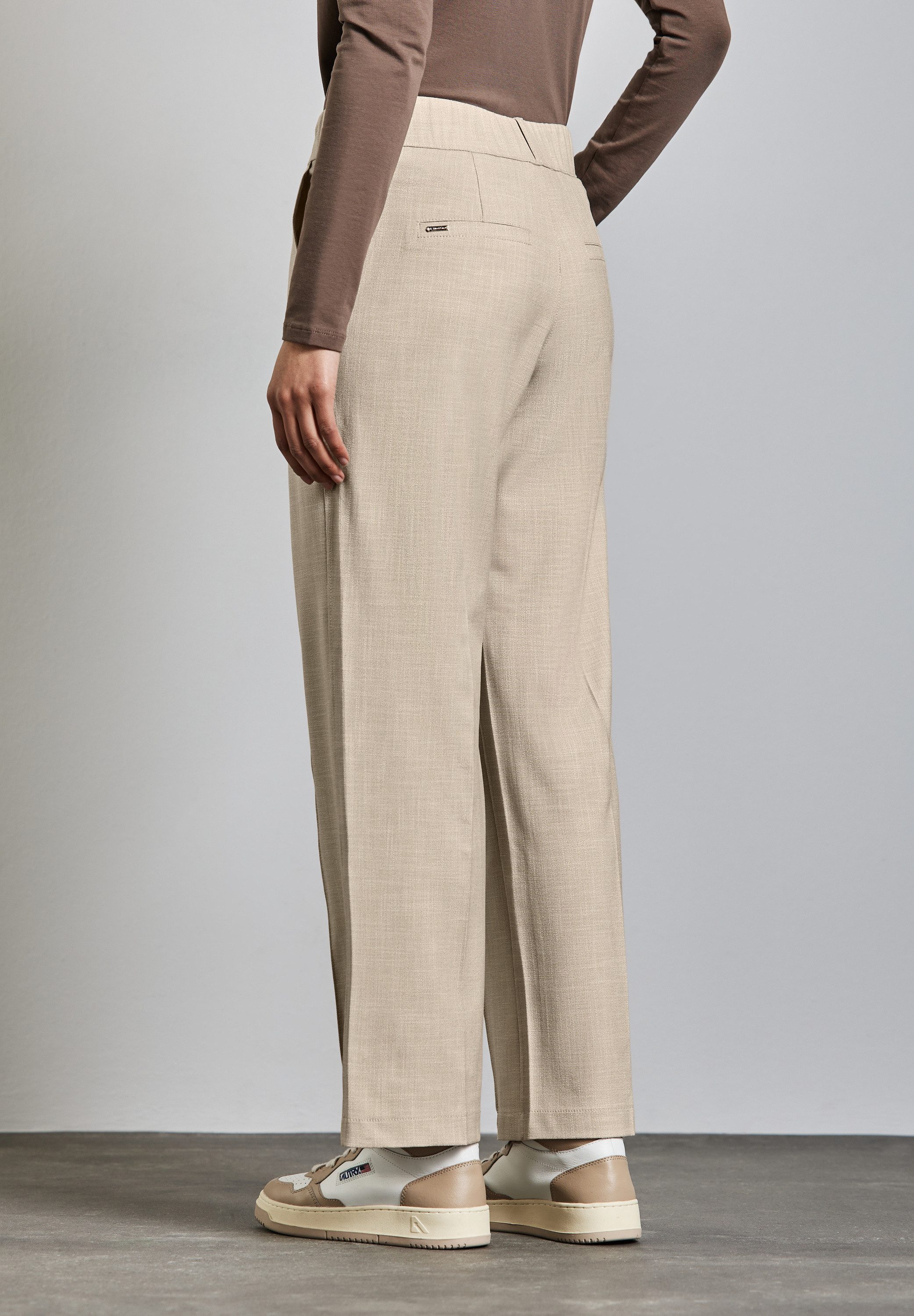 STREET ONE Stoffen broek Zomerbroek in casual fit en met stretch