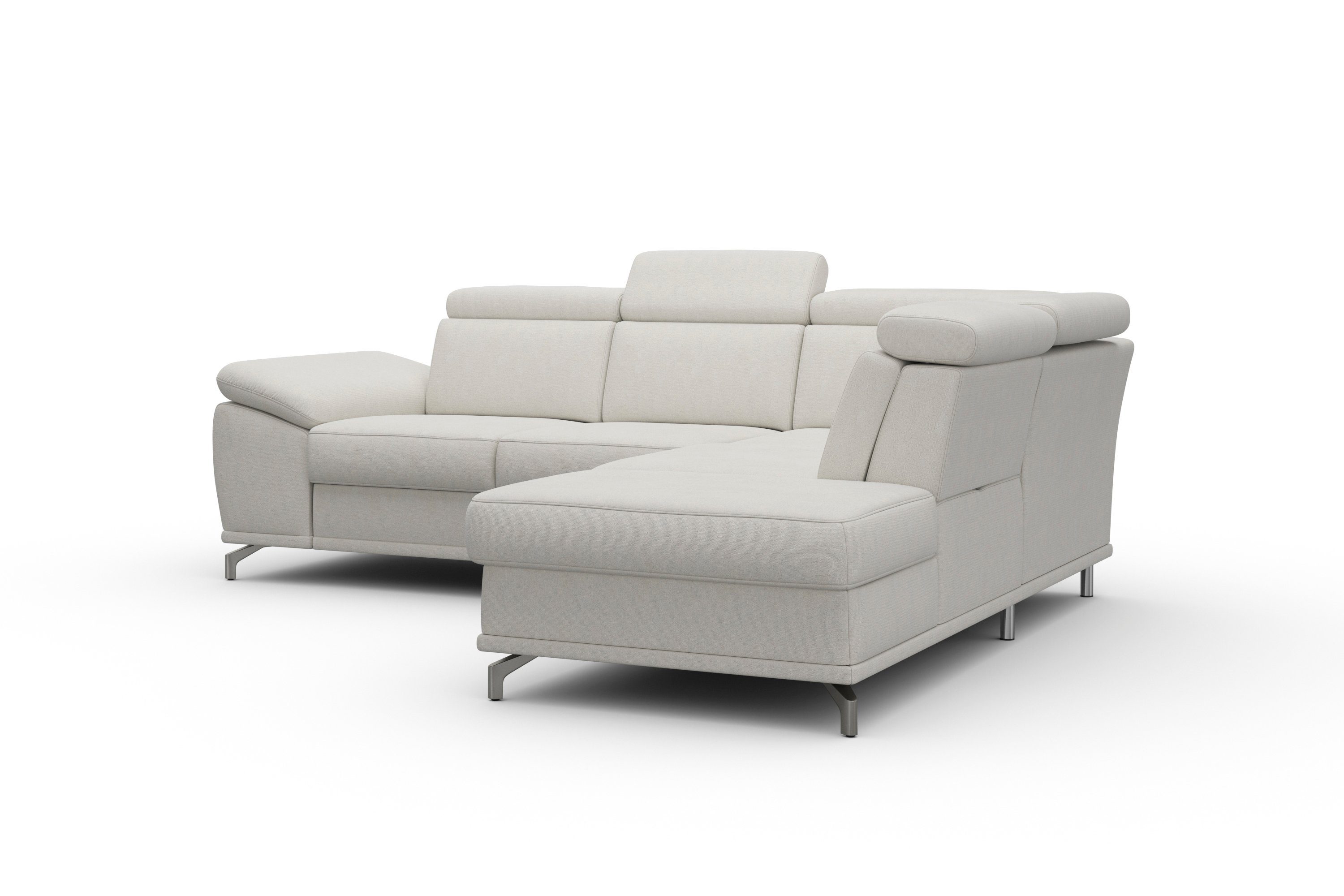 sit&more Hoekbank Cabrio L-vorm, met zitdiepteverstelling, arm- en hoofdsteunverstelling