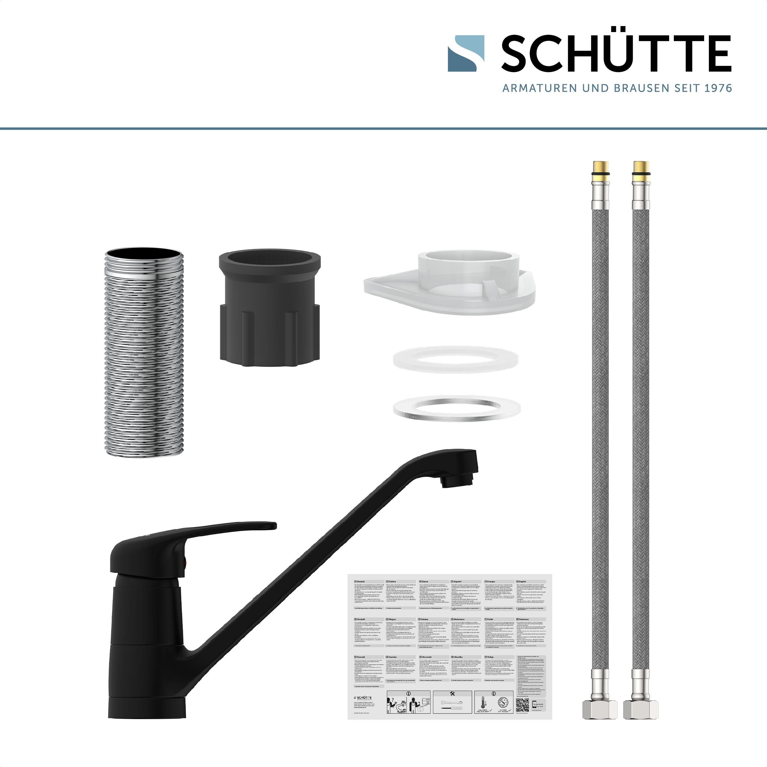 Schütte Gootsteen kraan Grande 150° draaibaar, nauwelijks hoorbare cassette, merk-straalregelaar