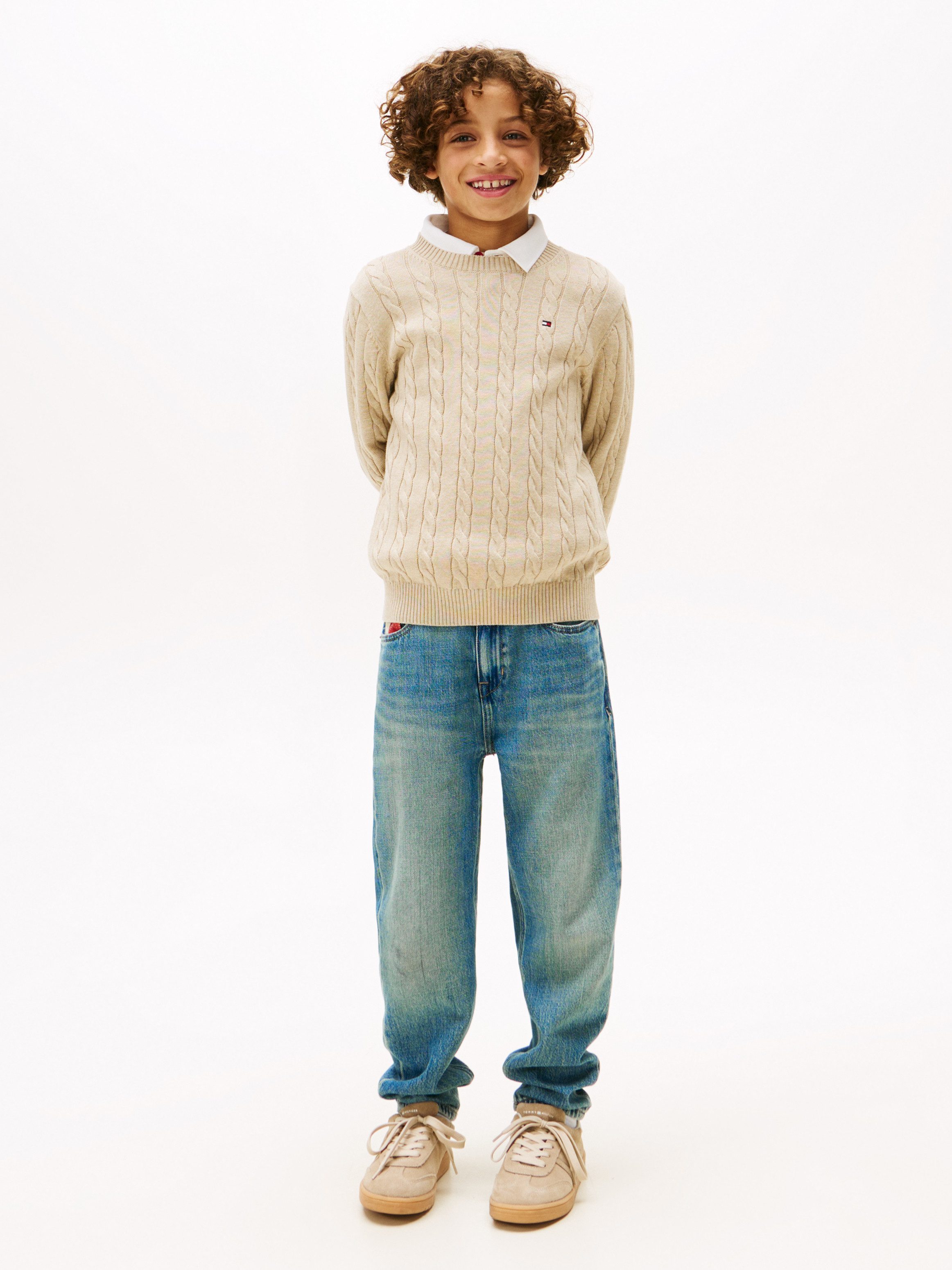 Tommy Hilfiger Gebreide trui COTTON CABLE SWEATER