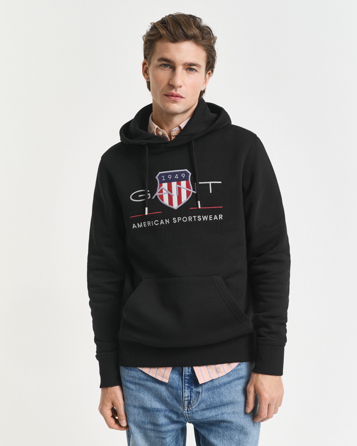 Gant Hoodie REG ARCHIVE SHIELD HOODIE met modieuze logo-borduursel op de borst