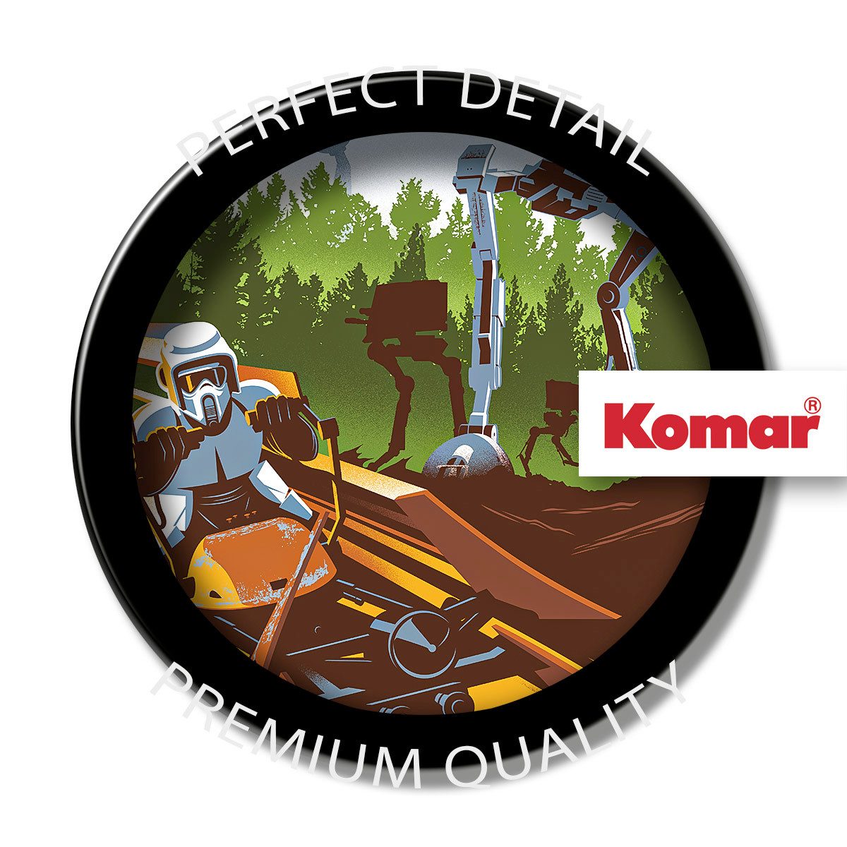 Komar Artprint Star Wars Defend the Empire 300 x 280 cm (breedte x hoogte) - behang, vlies, woonkamer, slaapkamer (1 stuk)