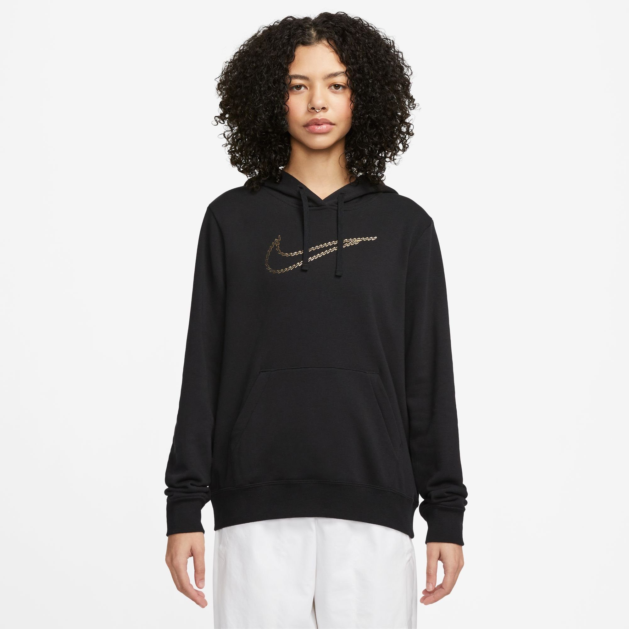 Nike Sportswear Hoodie CLUB FLEECE PREMIUM ESSENTIAL WOMEN'S LOOSE SHINE PULLOVER HOODIE