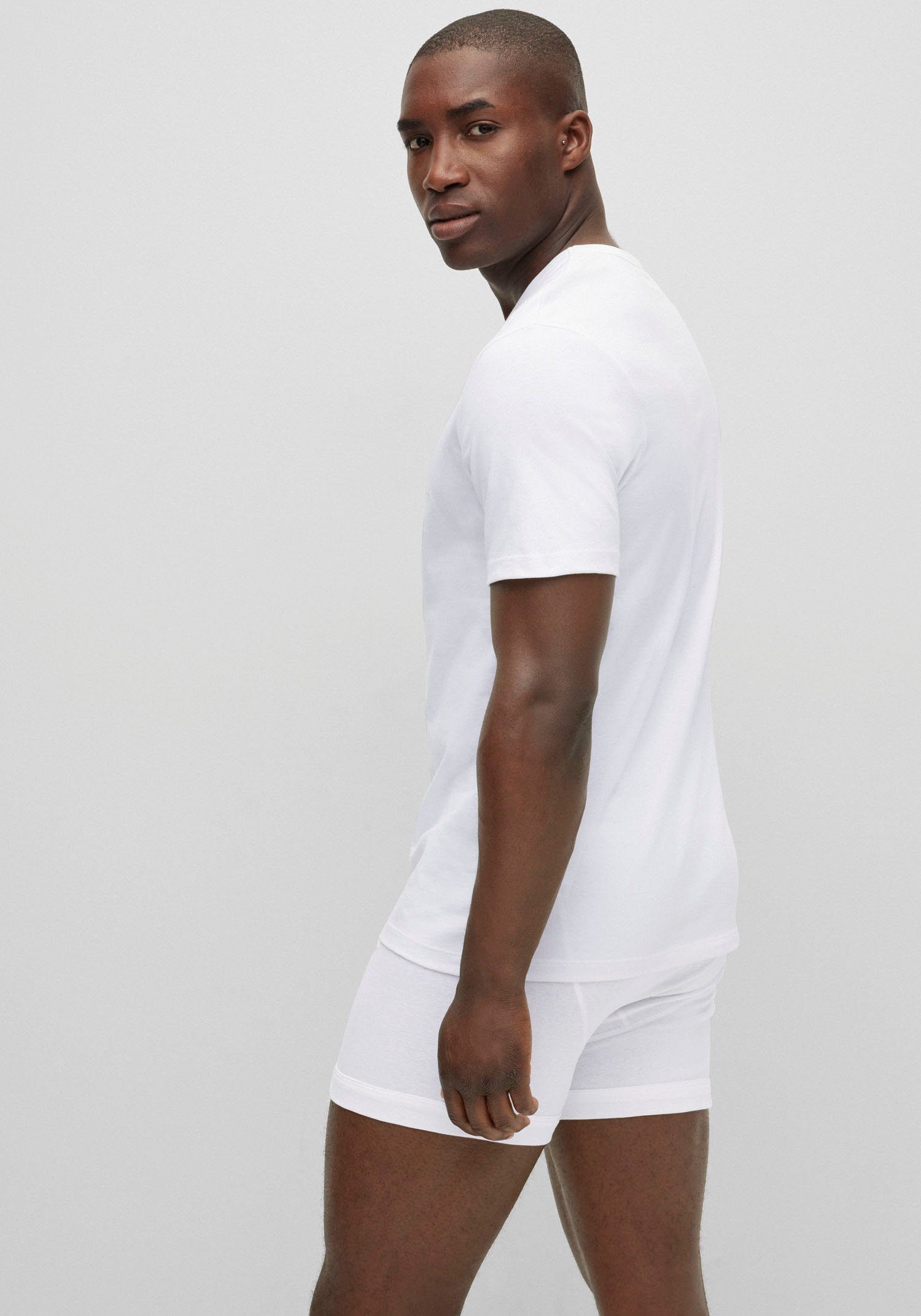 BOSS Shirt met V-hals T-shirt VN 3P Co (set)