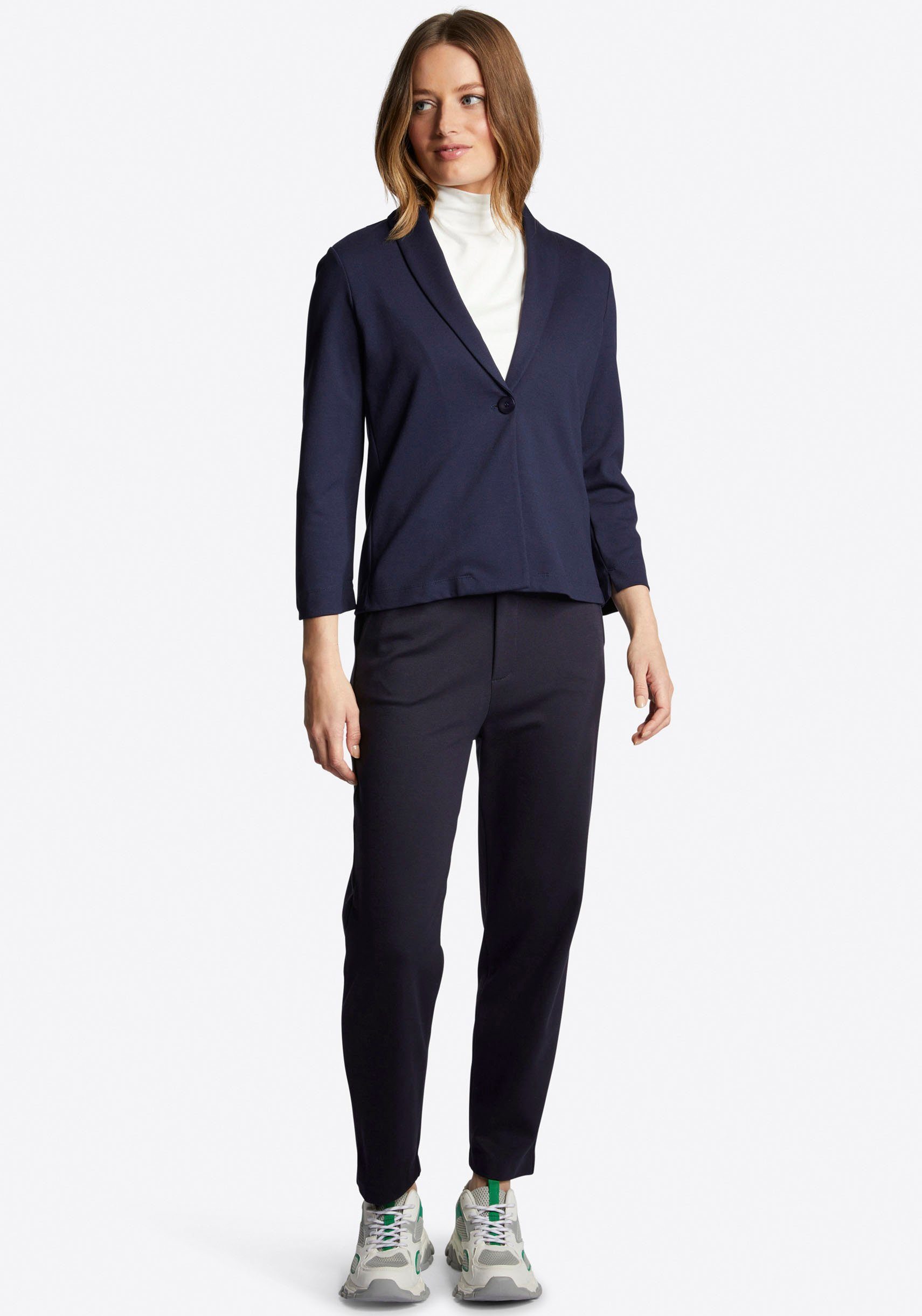 Rich & Royal Jerseyblazer met 1-knopsluiting