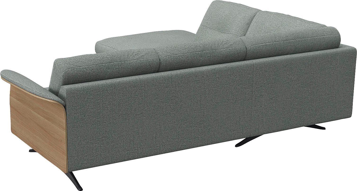 FLEXLUX Hoekbank Glow, super comfortabel door hoogwaardige zitconstructie met binnenvering, L-vorm