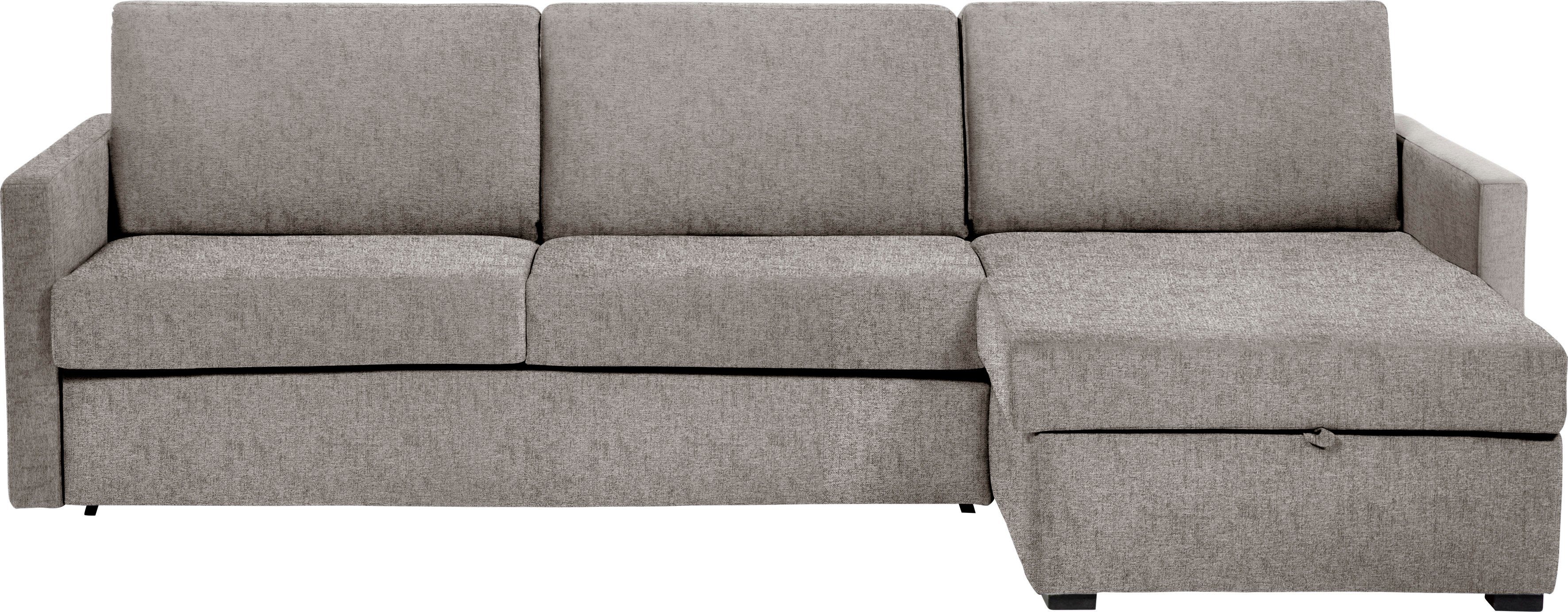 Places of Style Slaapbank GOLDPOINT hoekbank 264 cm, ligoppervlak (140/200 cm), L-vorm, Slaapfunctie, Bonell-binnenveringsmatras en volwaardige bedfunctie