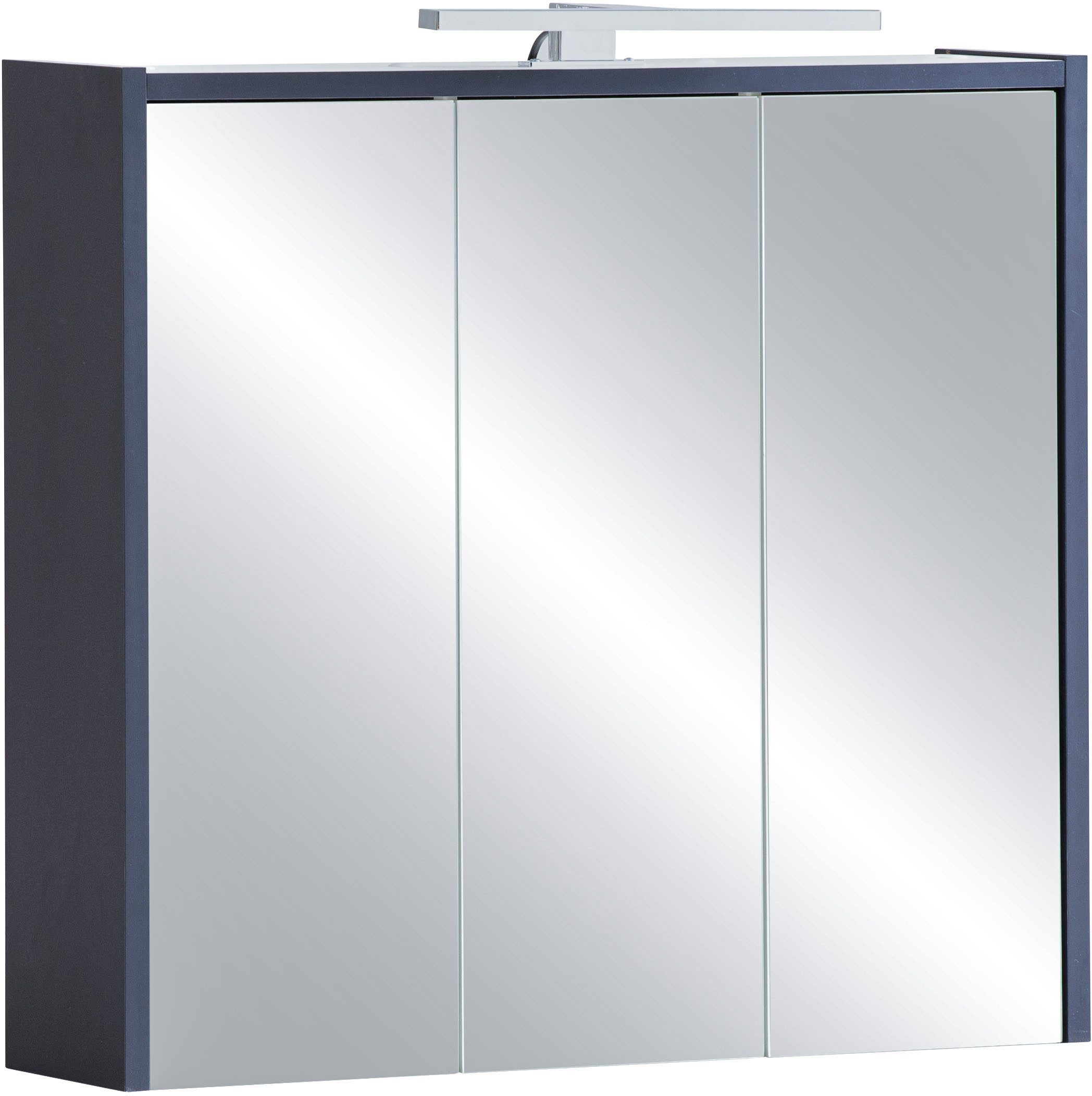 Schildmeyer Spiegelkast Lovis, breedte 65 cm Met LED-lamp en schakel-/stopcontact eenheid spiegels & verlichting blauw