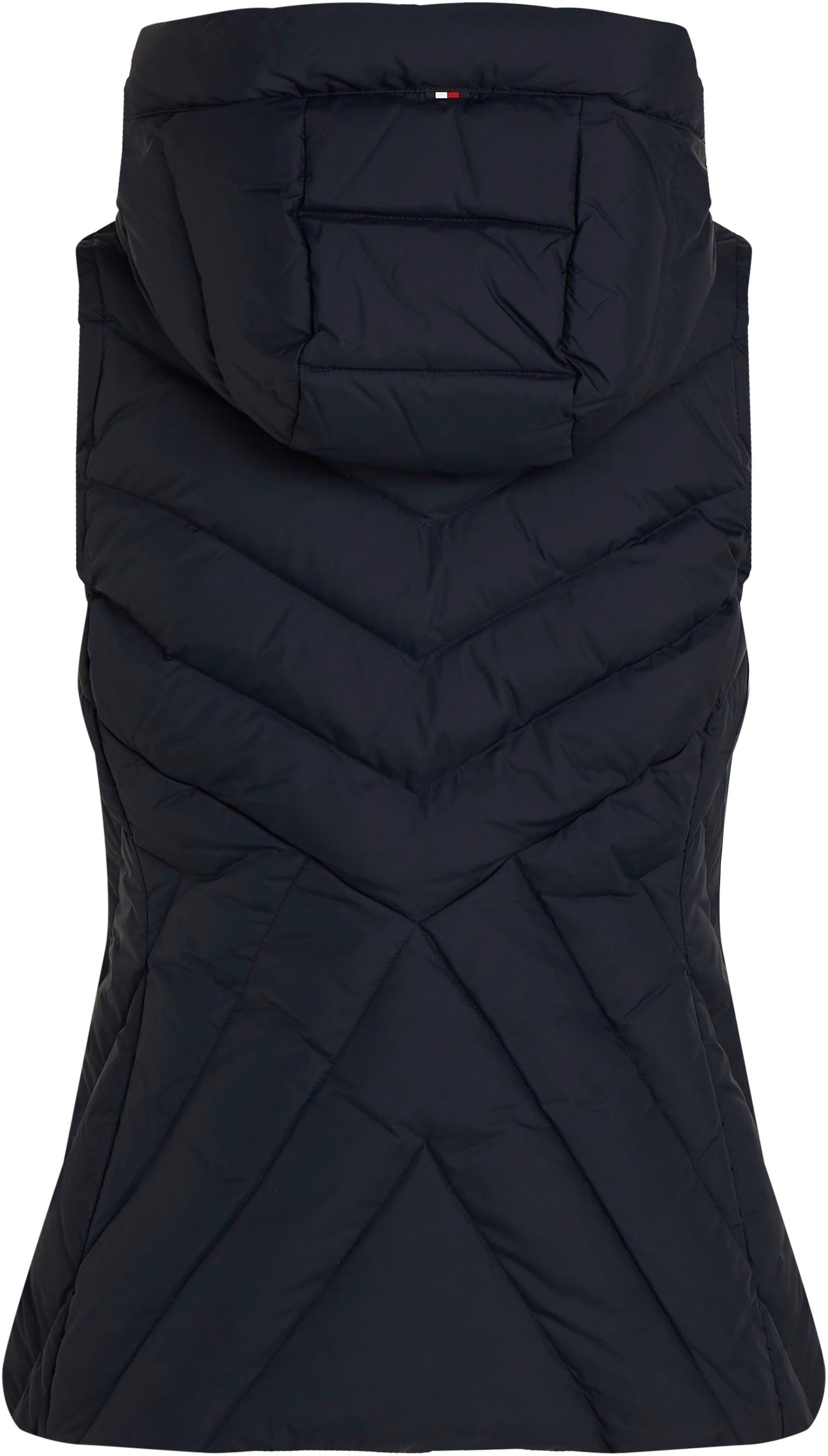 Tommy Hilfiger Bodywarmer CHEVRON MW PADDED VEST met gemiddelde vulling en merklabel