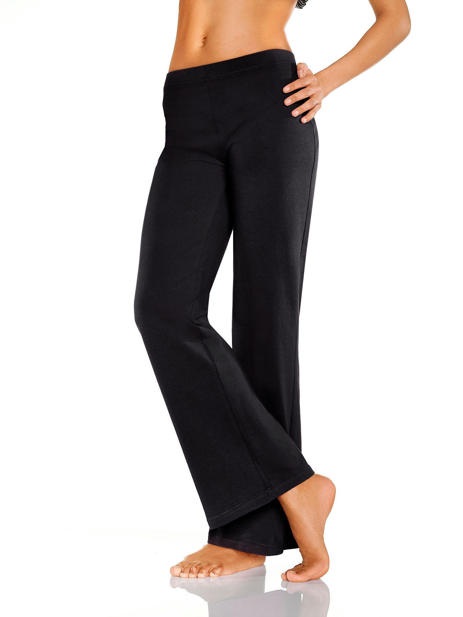 vivance active Jazzpants met licht uitlopende pijpen, loungewear (2-delig, Set van 2)