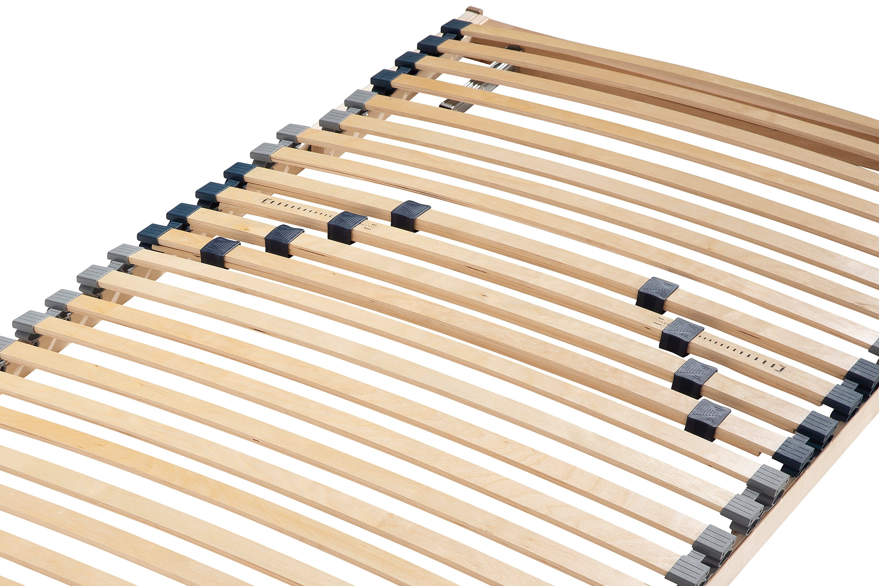 Älgdröm Lattenbodem Randsfjord, 90x200, 140x200 cm en andere maten Lattenbodem voor alle matrassen, duurzaam, ergonomisch, 7-zone (1 stuk)