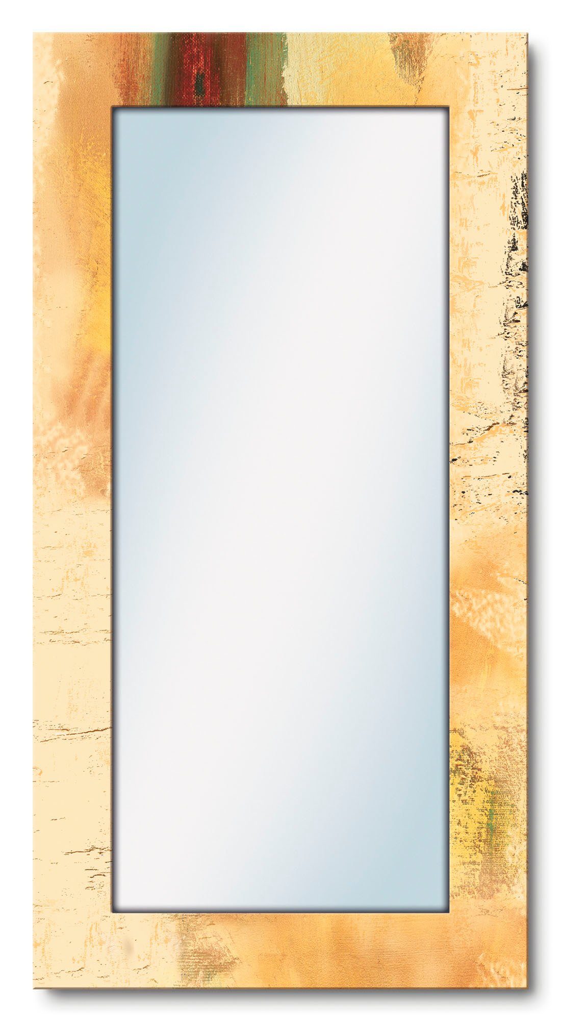 Artland Sierspiegel Welkom in ons huis ingelijste spiegel voor het hele lichaam met motiefrand, geschikt voor kleine, smalle hal, halspiegel, mirror spiegel omrand om op te hangen