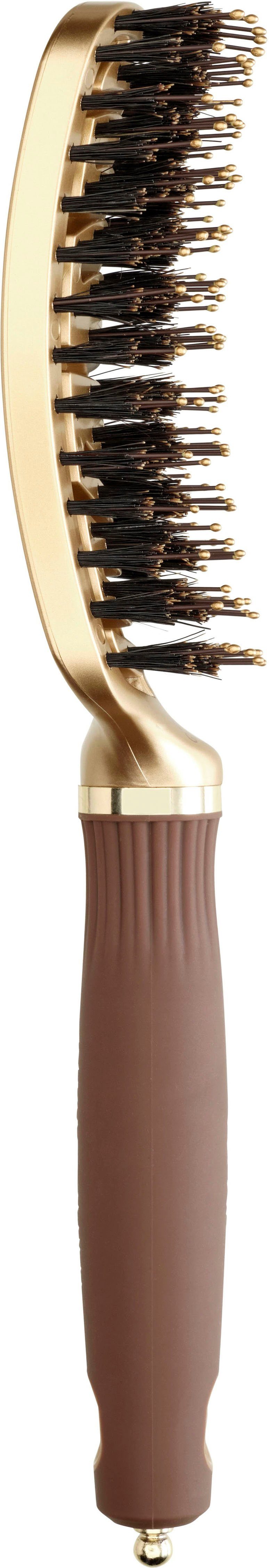 OLIVIA GARDEN Haarborstel EXPERT CARE FLEX Boar&Nylon Bristles Gold&Brown