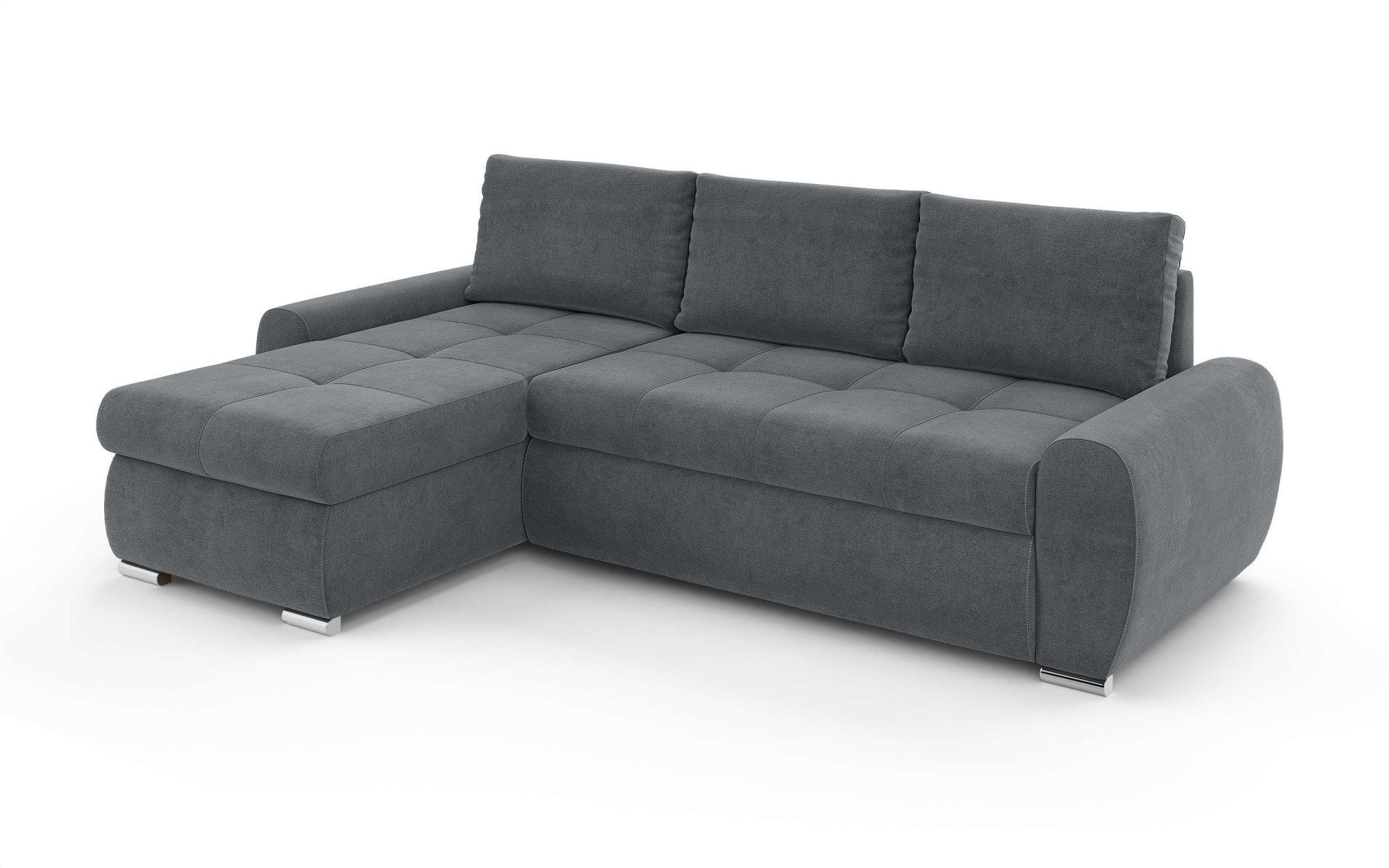 INOSIGN Hoekbank HAVERHILL slaapbank met bedlade, afmetingen B/H/D: 237/89/166 cm