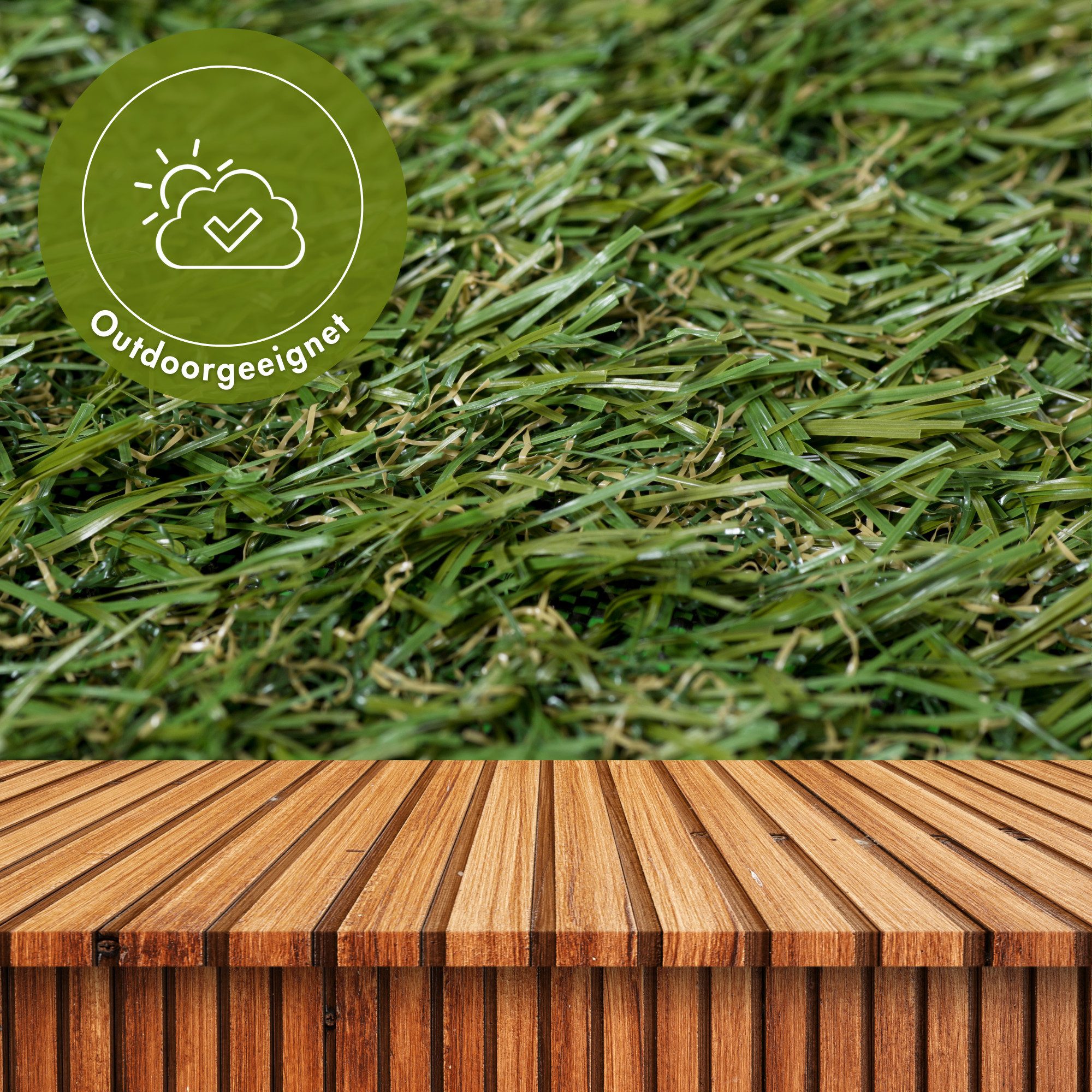 my home Kunstgras Havanna voor balkon & terras, realistische graslook, met drainagegaten