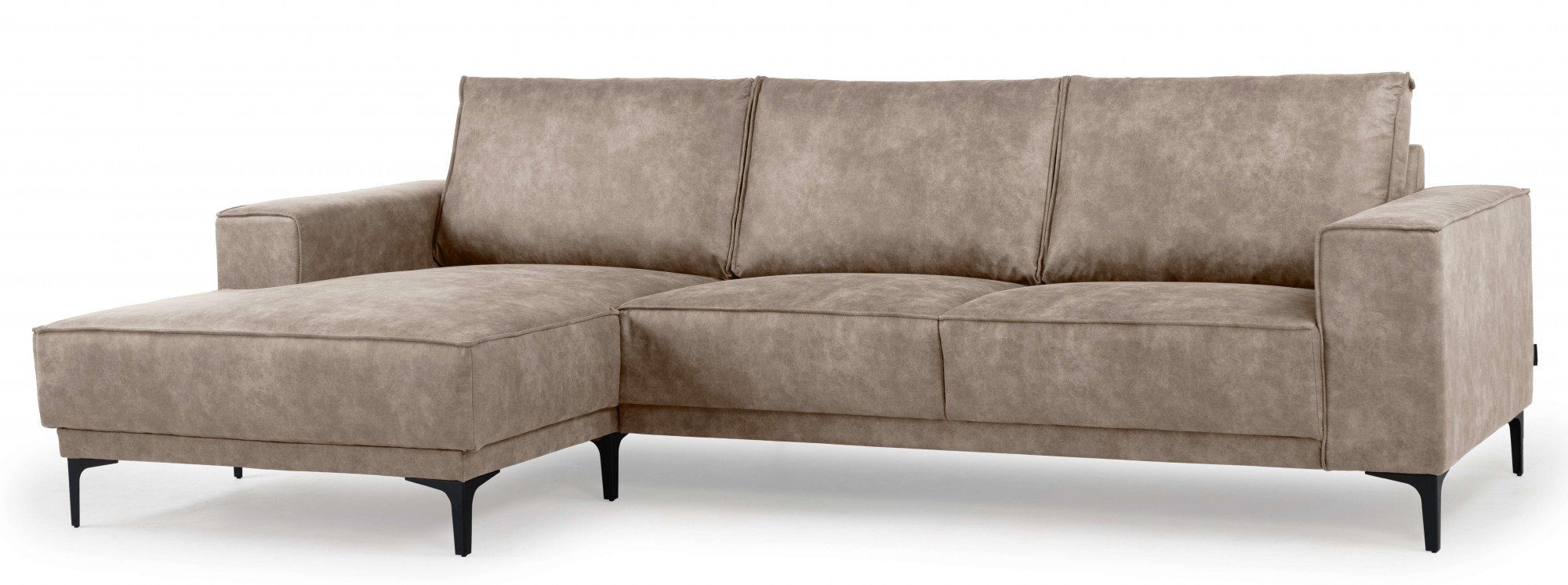 Places of Style Hoekbank Oland, structuur, platweefsel, luxe microvezel, bouclé