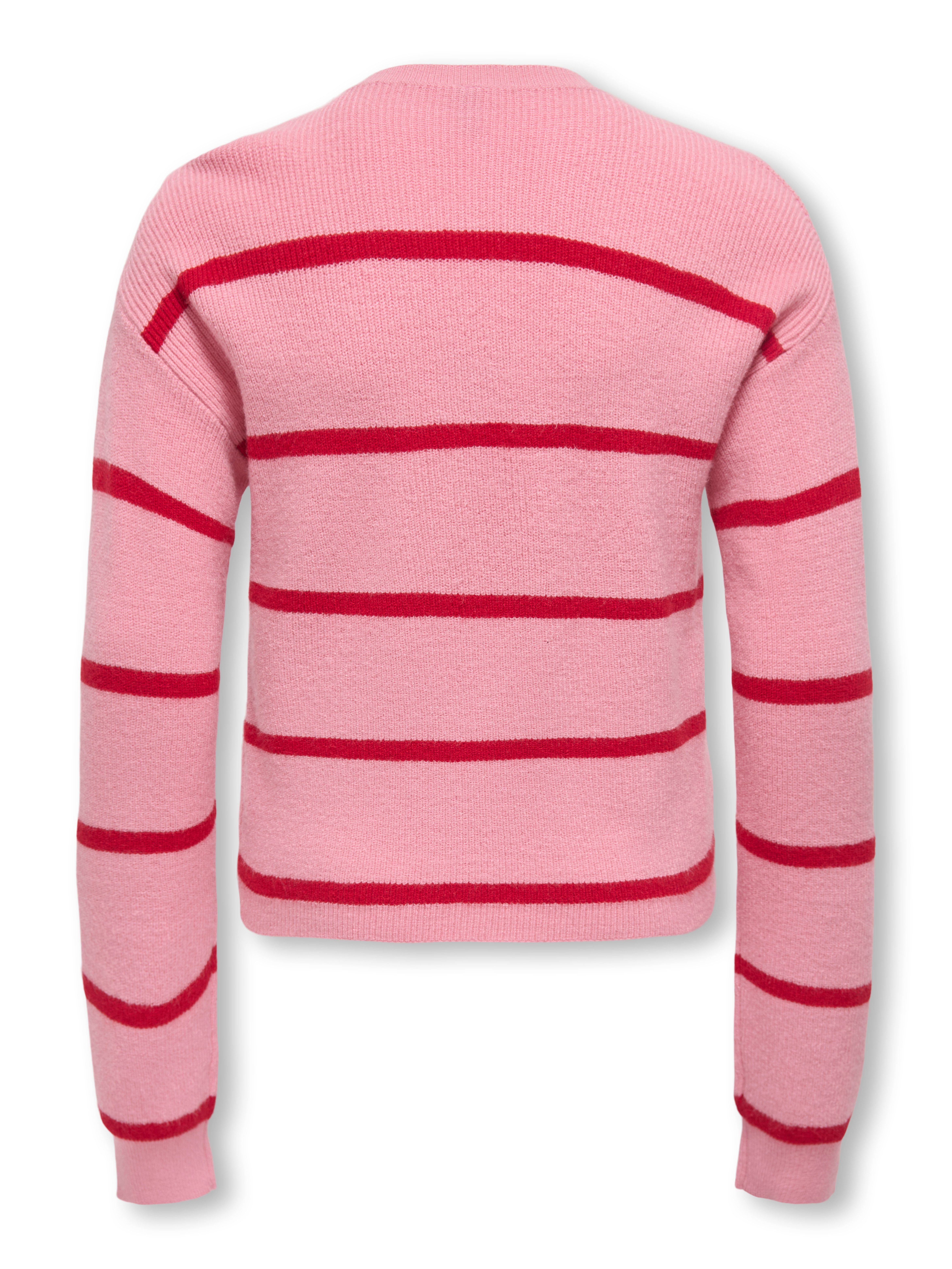 KIDS ONLY Gebreide trui KOGFRANCA SHORT L/S STRIPE KNT NOOS