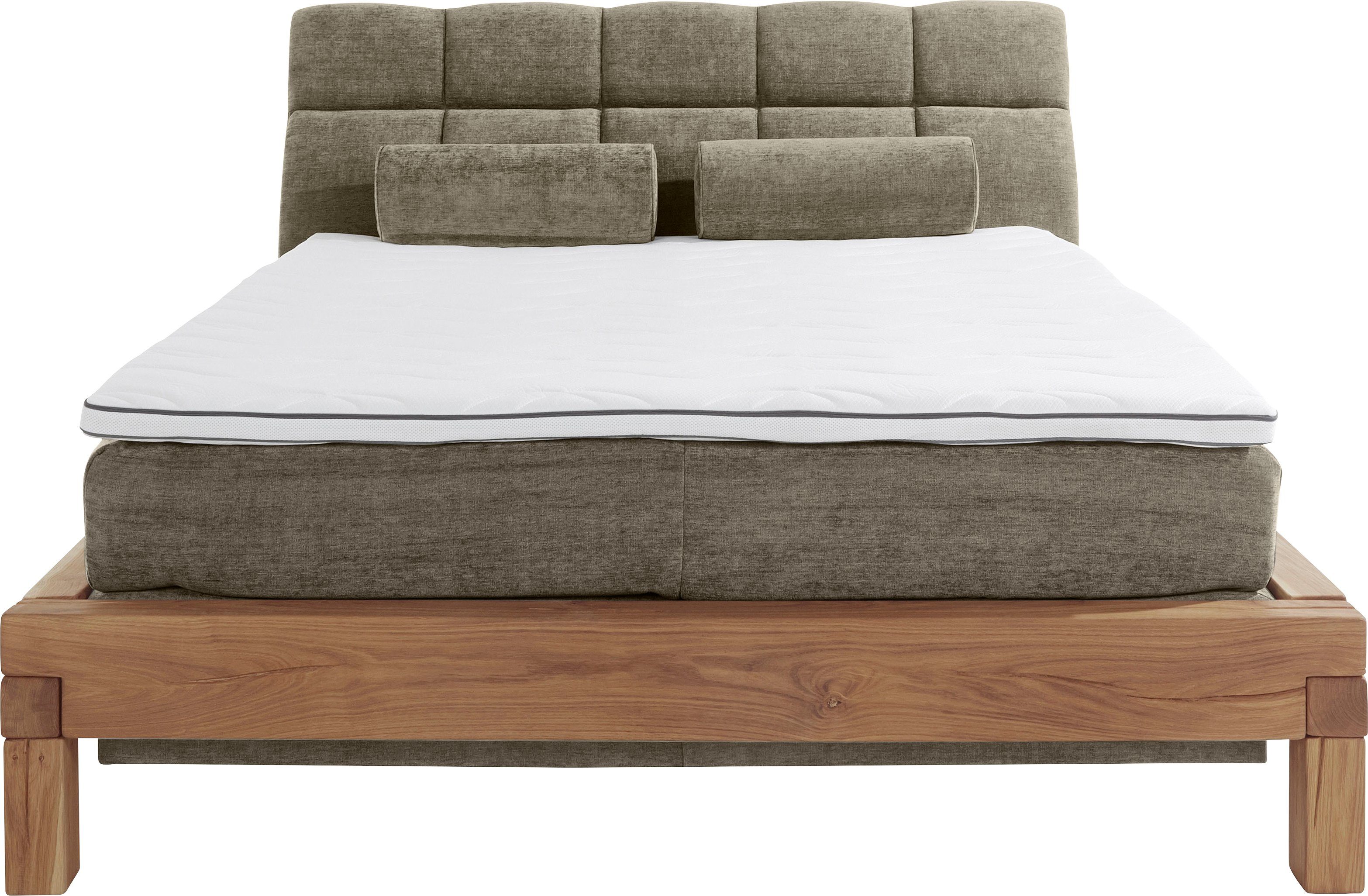 Home affaire Boxspring Villads Ligoppervlak: 160x200 cm van balkeiken, inside-boxspringonderbouw