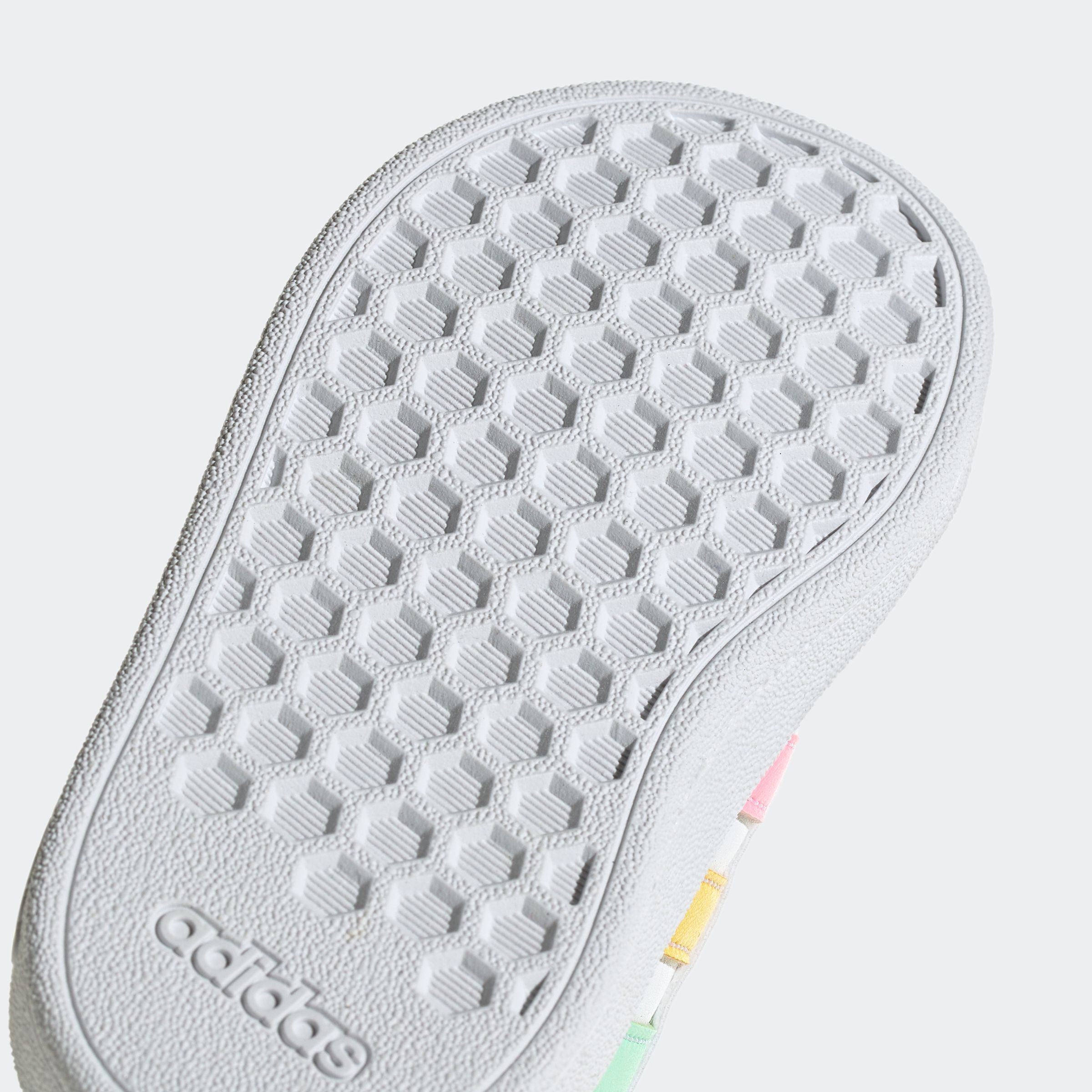 adidas Sportswear Sneakers GRAND COURT LIFESTYLE HOOK AND LOOP voor kinderen, ontwerp geïnspireerd door de adidas superstar