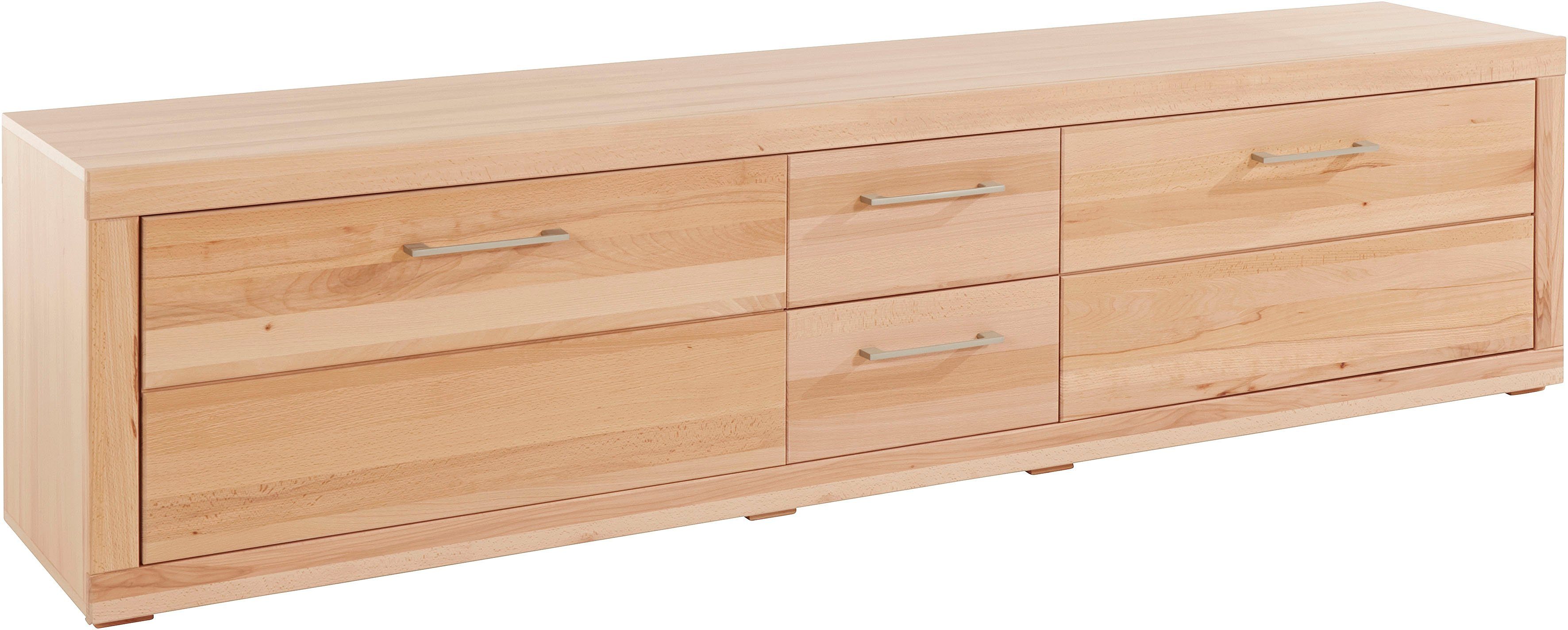 VOGL Möbelfabrik Tv-meubel 1237 Massief houten front, breedte ca. 211 cm, met soft-close functie