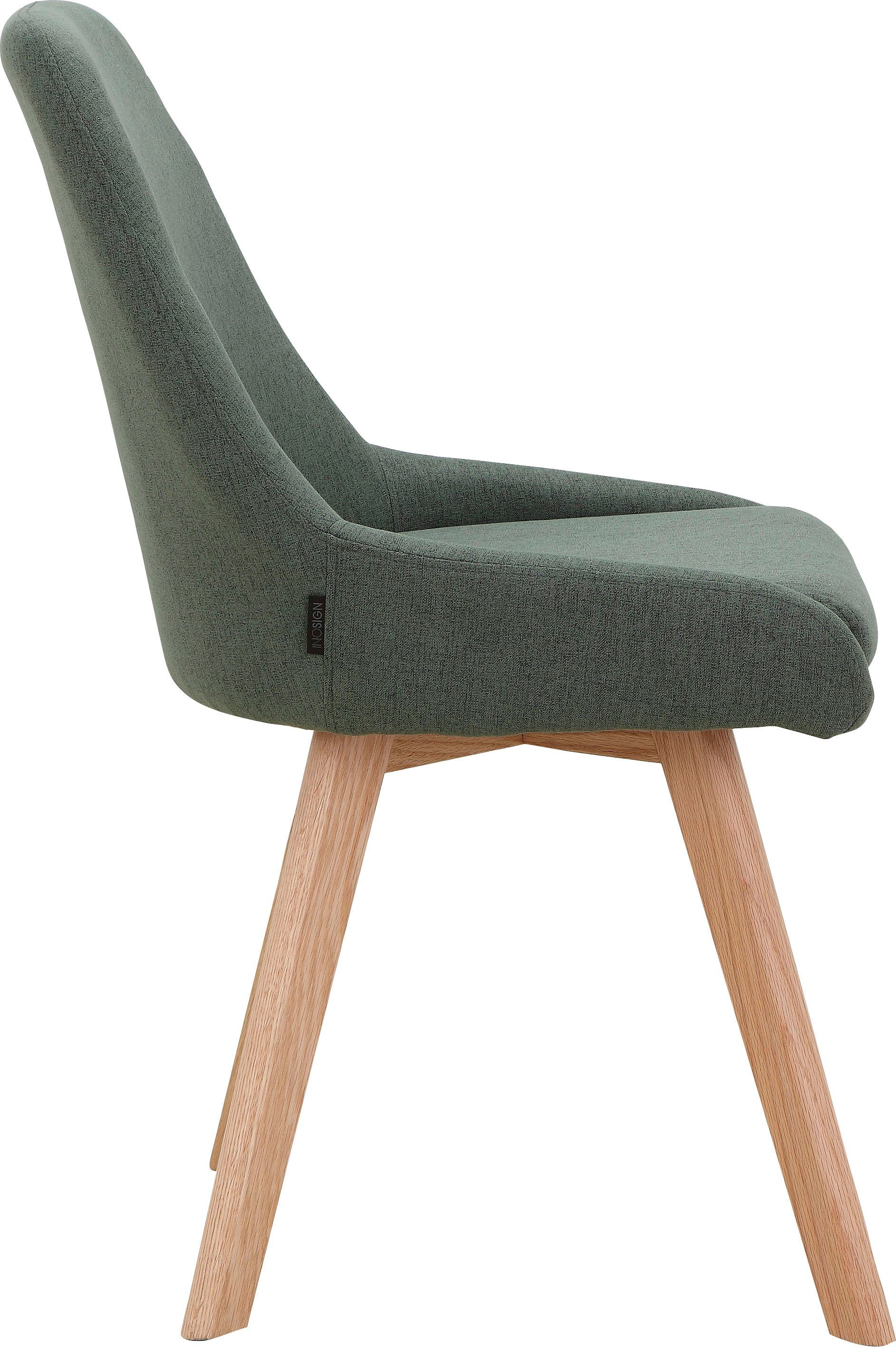 INOSIGN Eetkamerstoel Dilla, TOPSELLER! in sets van 1 en 2, bekleding van geweven stof, zithoogte 48 cm, keukenstoel