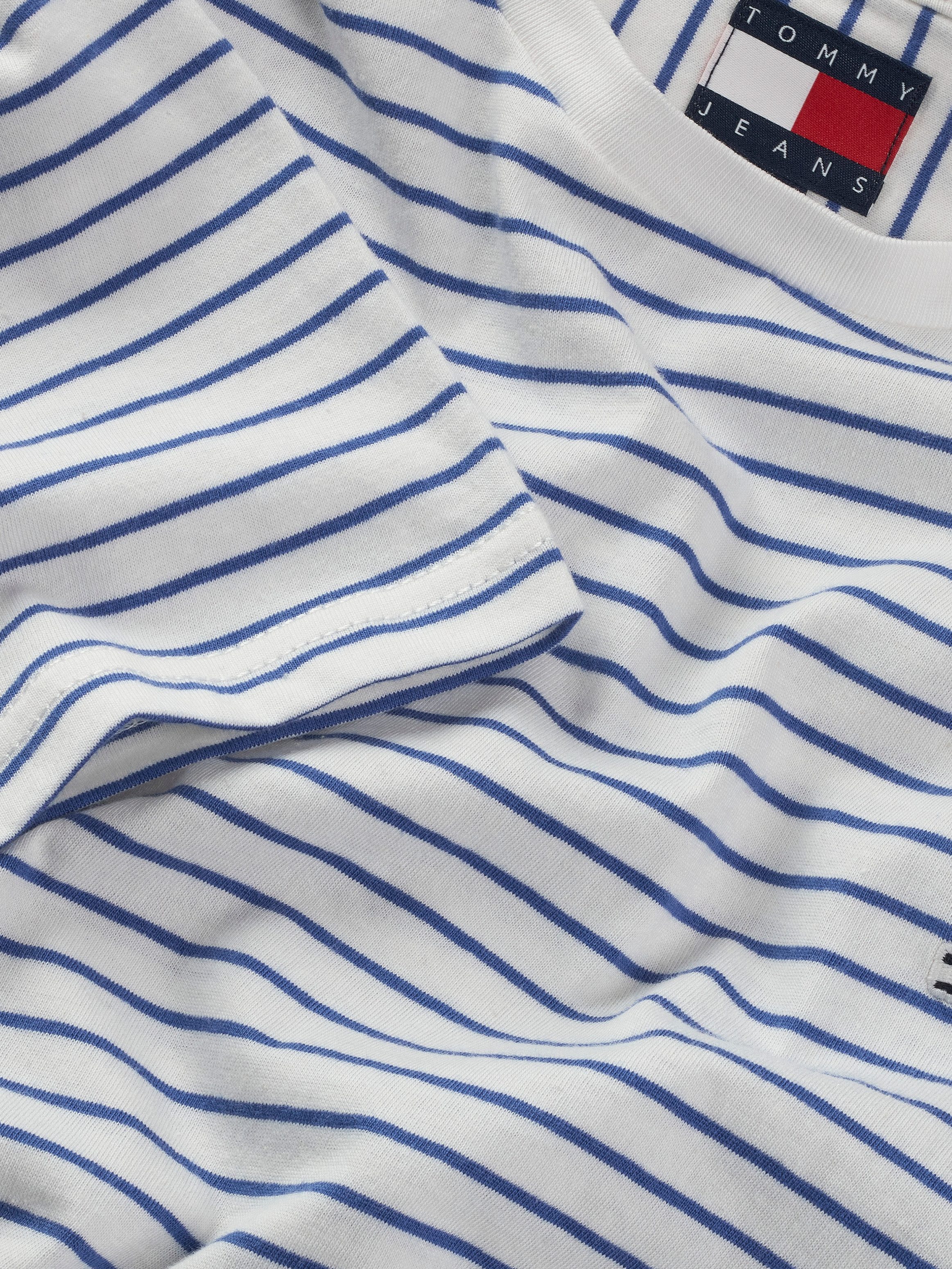 TOMMY JEANS Shirt met ronde hals TJM SLIM STRIPE TEE
