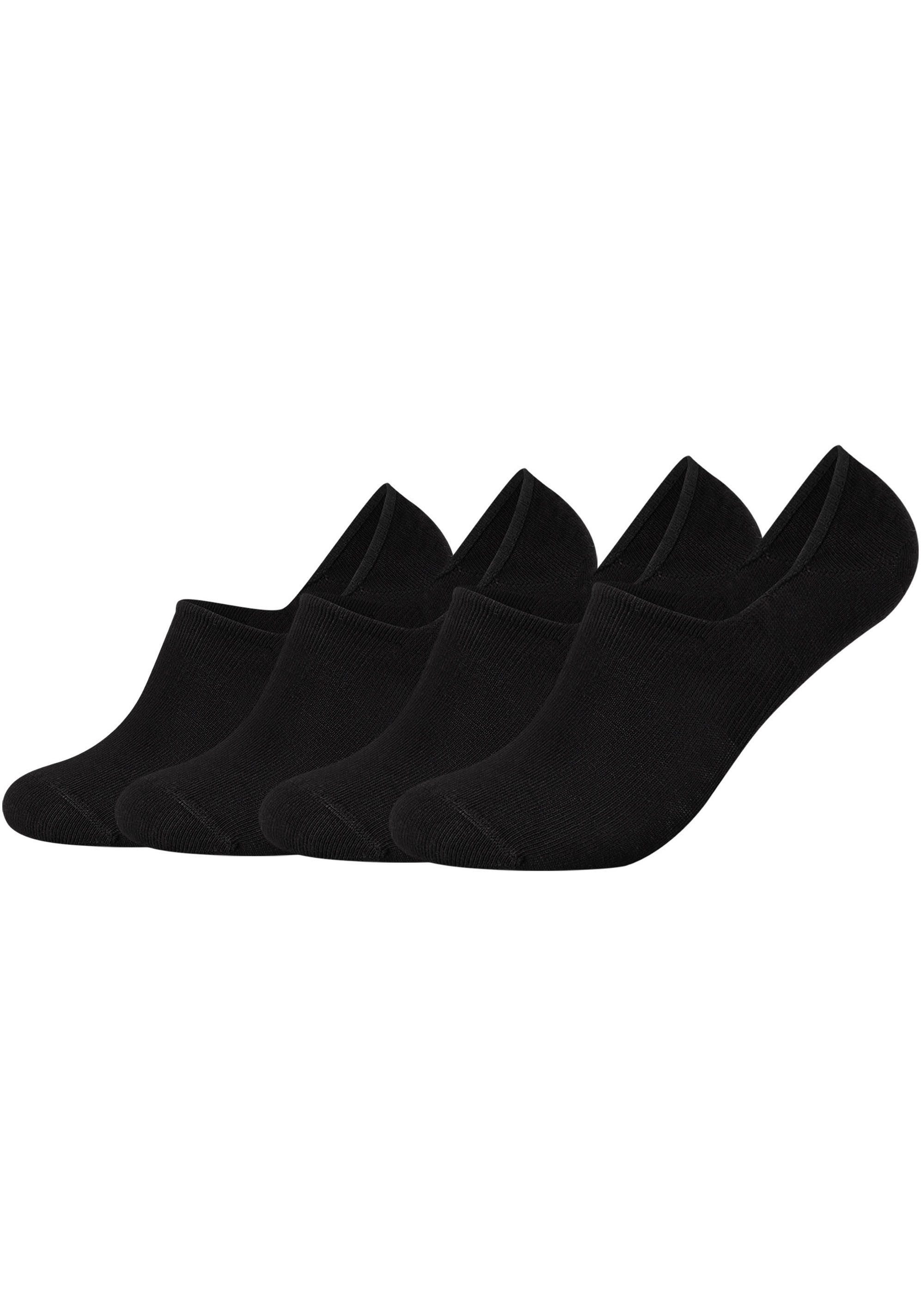 Camano Enkelsokken Comfort met versterkte hiel voor duurzaamheid (Set van 4) unisex sokken maat 43 (46) zwart
