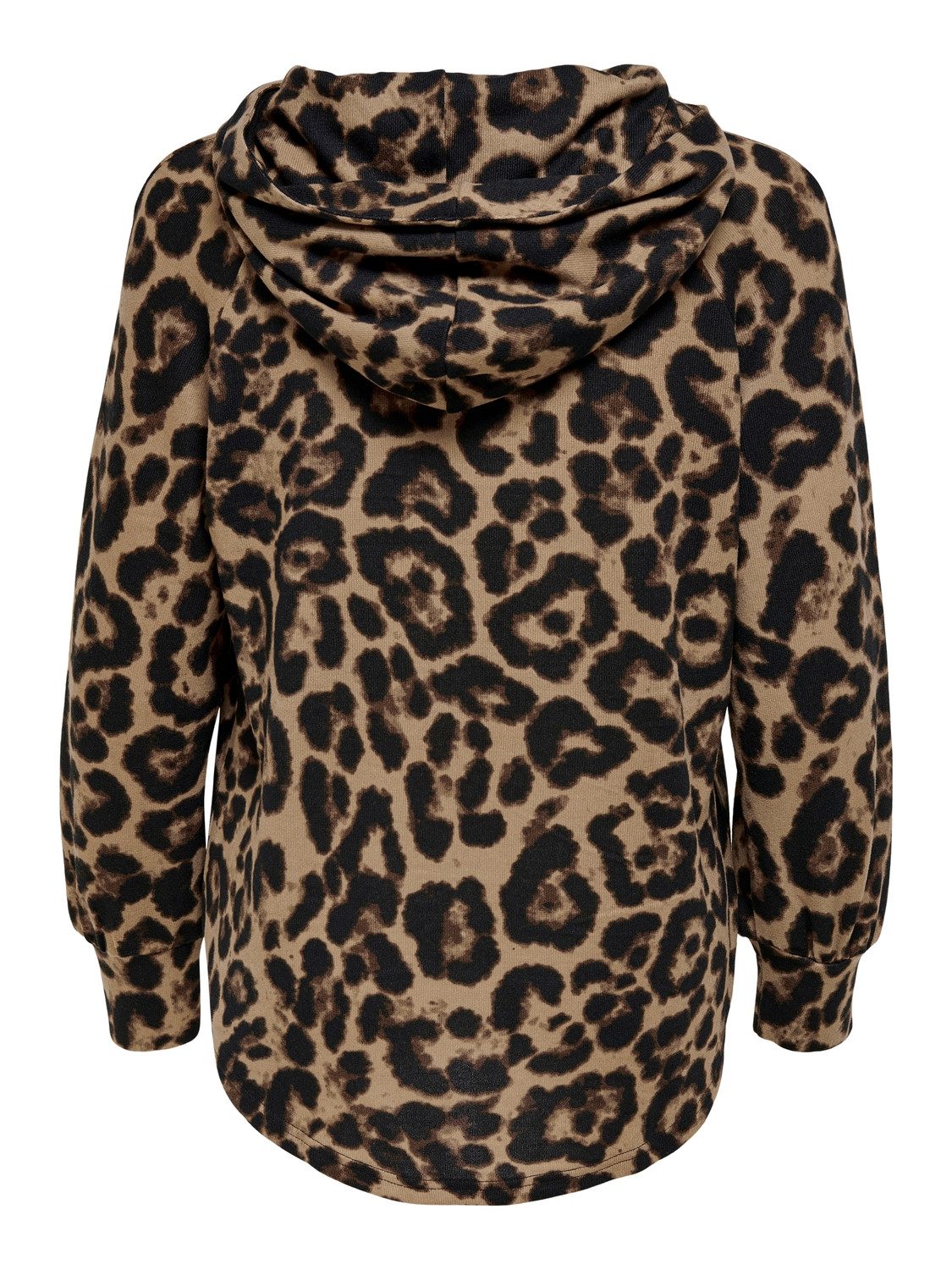 Only Capuchonshirt ONLELCOS EMMA L/S HOOD met verschillende prints of effen kleuren