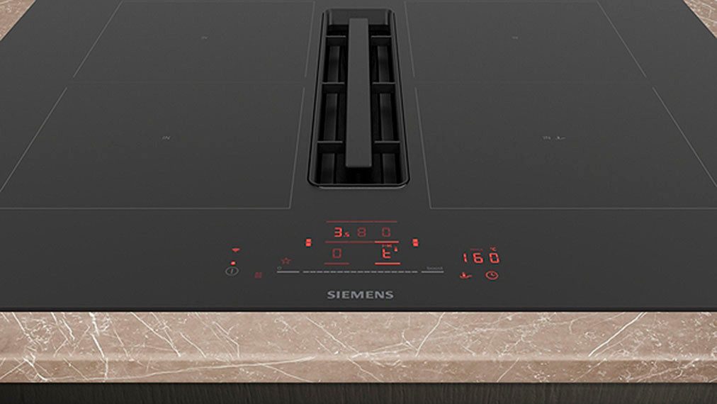 SIEMENS Kookplaat met afzuigkap ED711HQ26E met vlak kanaal (set)