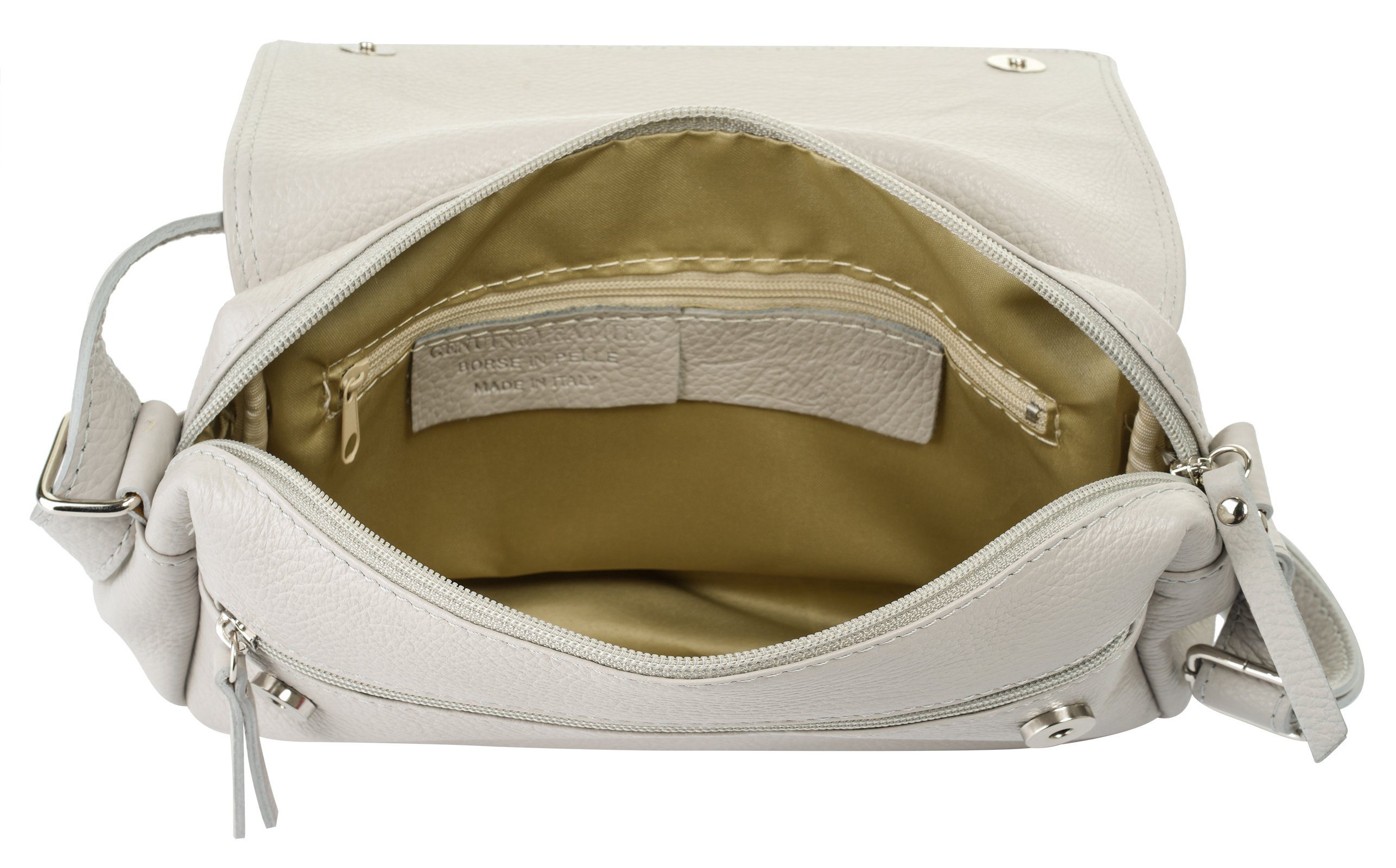 Samantha Look Schoudertas echt leer, made in italy