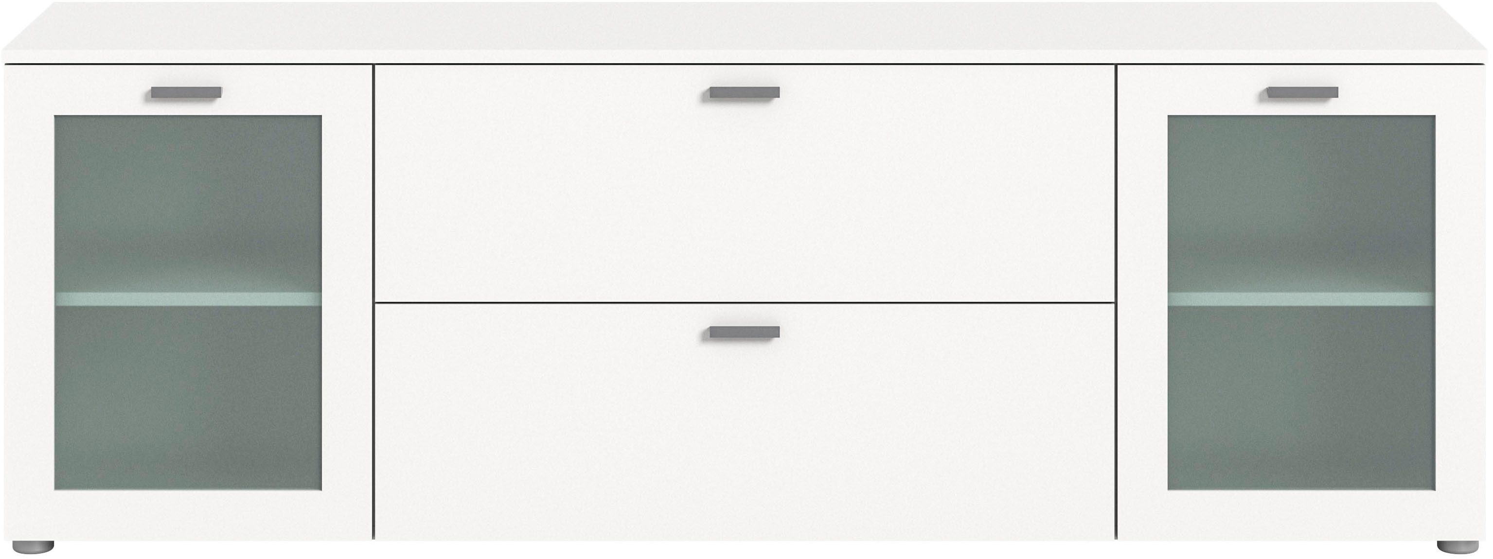 INOSIGN Tv-meubel Onex, breedte 180 cm, met glazen deuren, veelzijdig inzetbaar