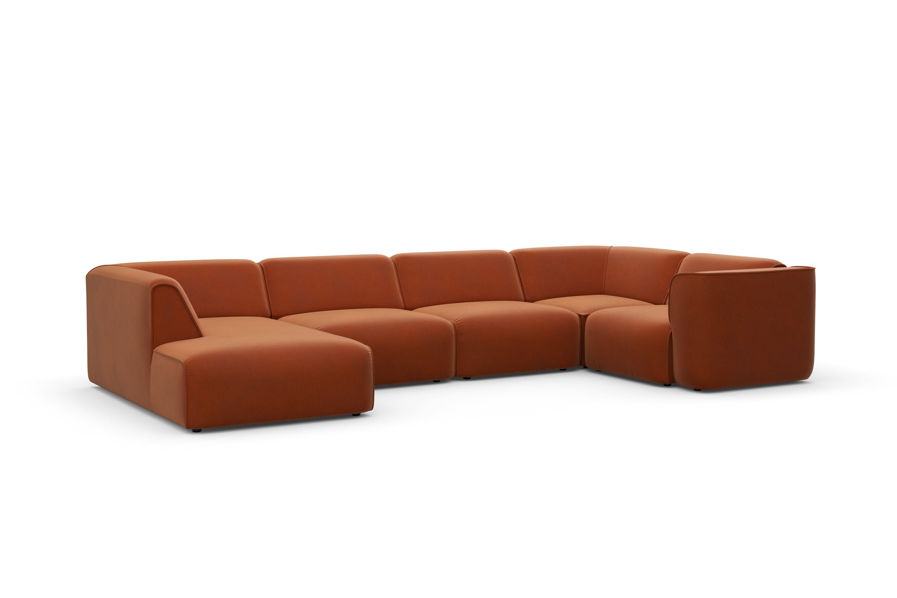 RAUM.ID Zithoek Merid U-vorm, altijd uitbreidbaar met modules, B/D/H: 367/206/70 cm