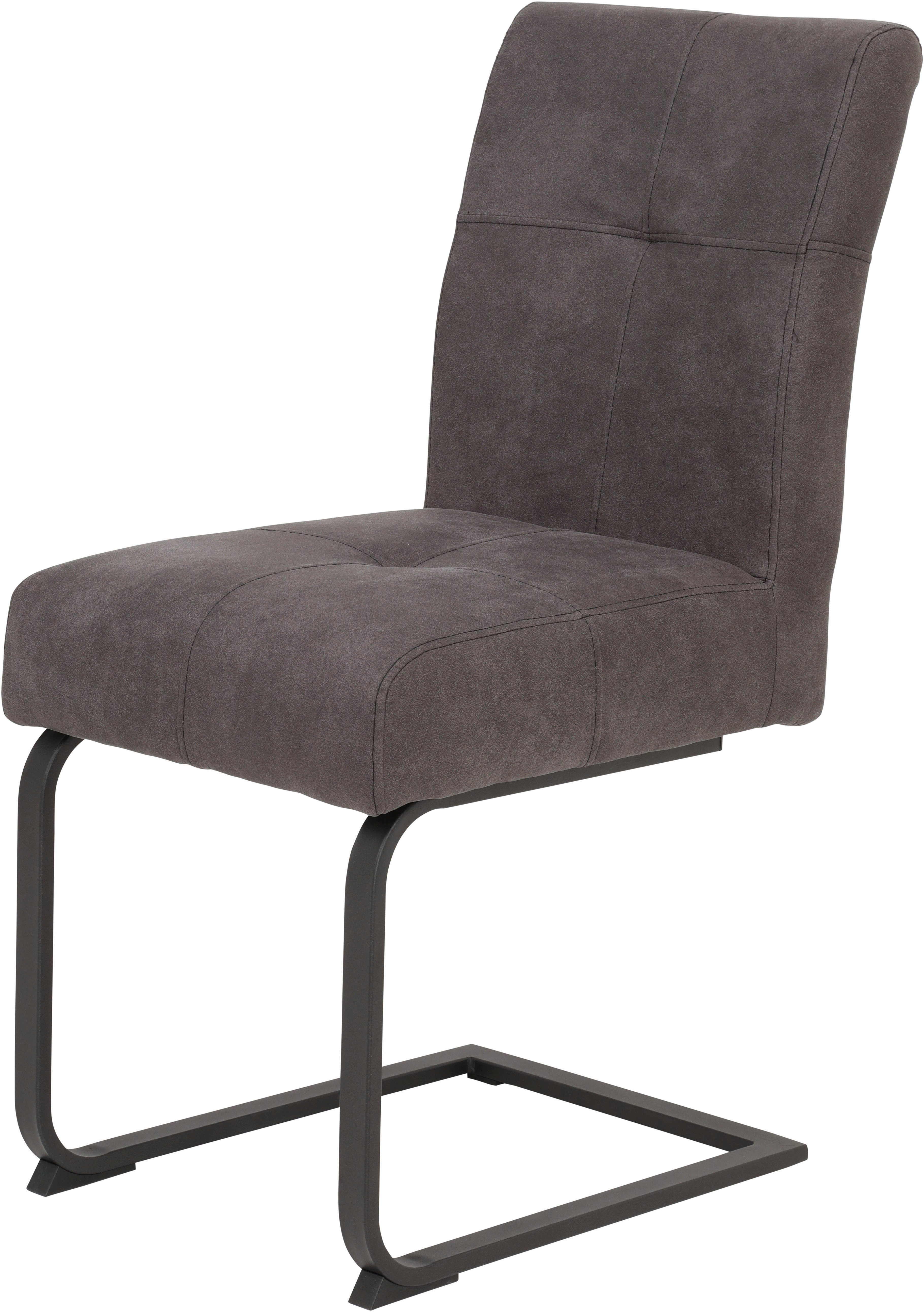 HELA Eethoek RUHR Kufentafel 140x90 cm, schommelstoel en bank met verenmand, comfortzit (4-delig)
