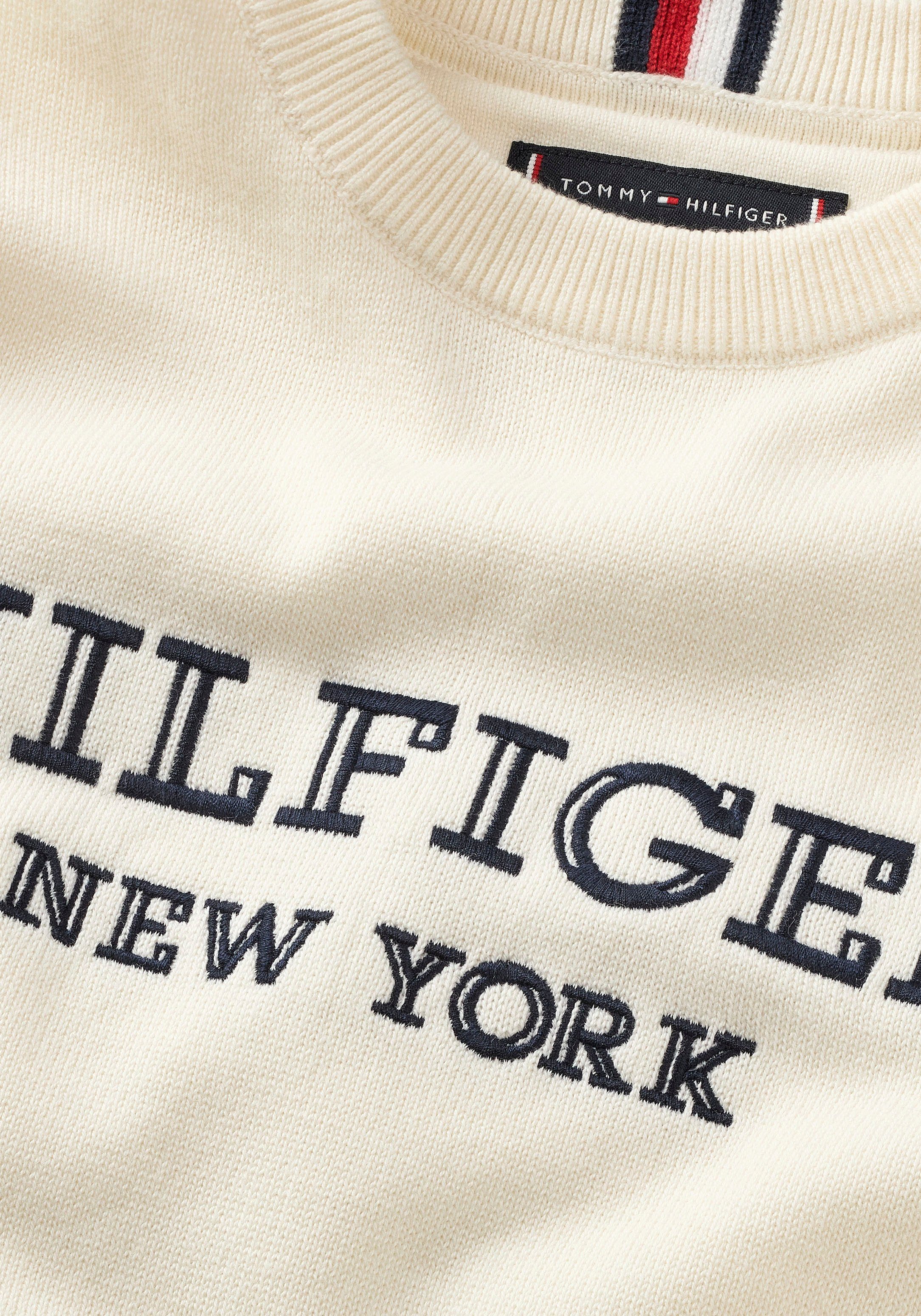 Tommy Hilfiger Gebreide trui MONOTYPE SWEATER met groot logoborduursel