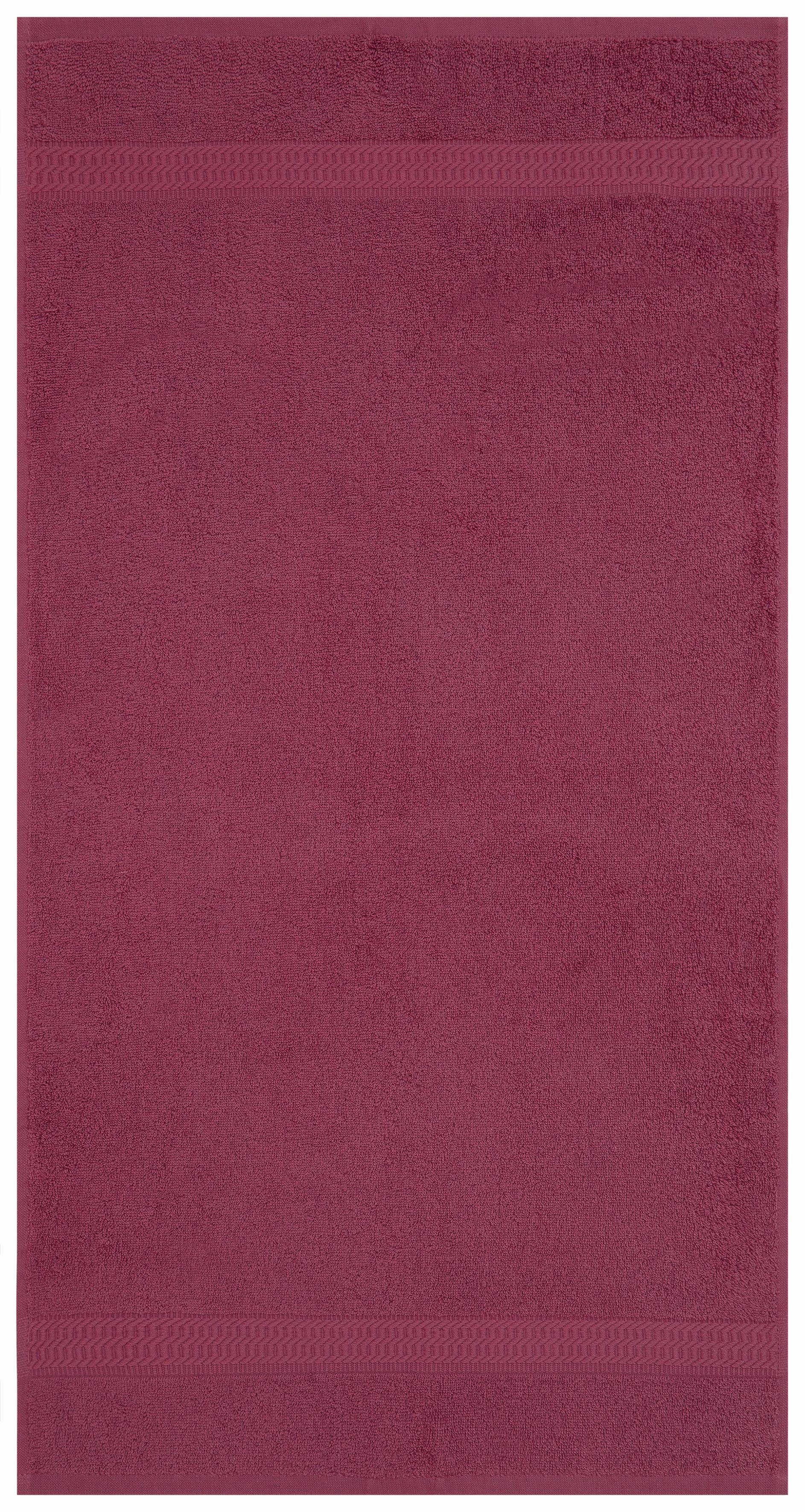 my home Handdoeken Juna, als set en serie verkrijgbaar, 8 handdoeken, 50x100 cm (8 stuks)