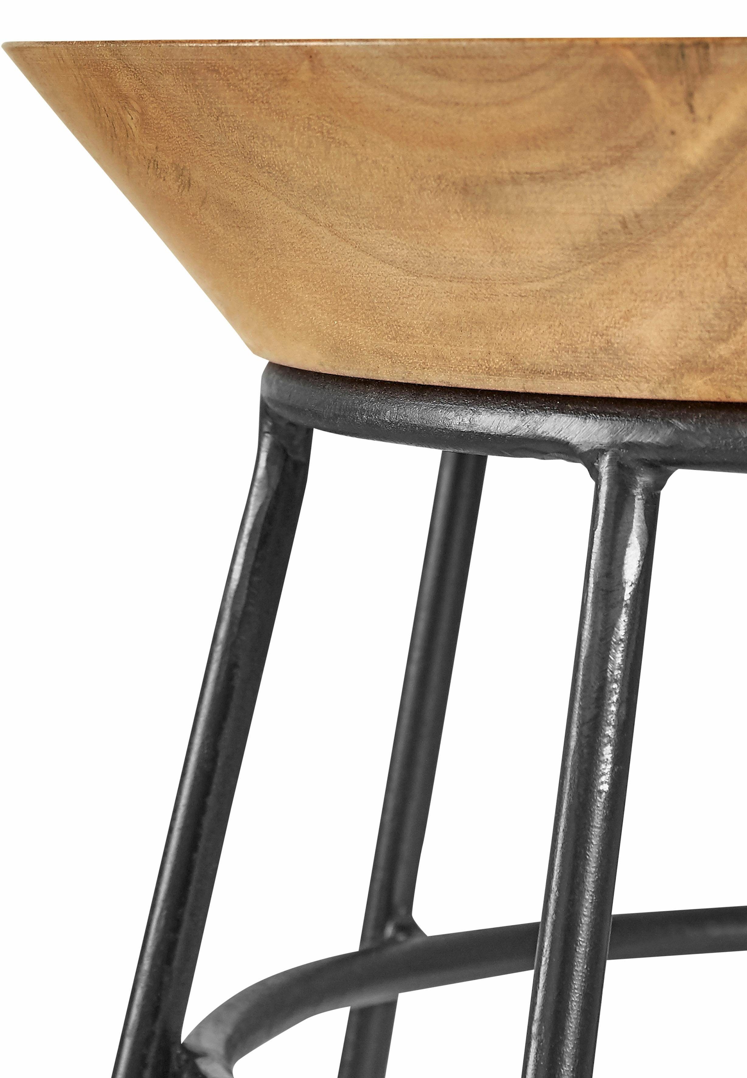 Home affaire Bijzettafel met metalen frame